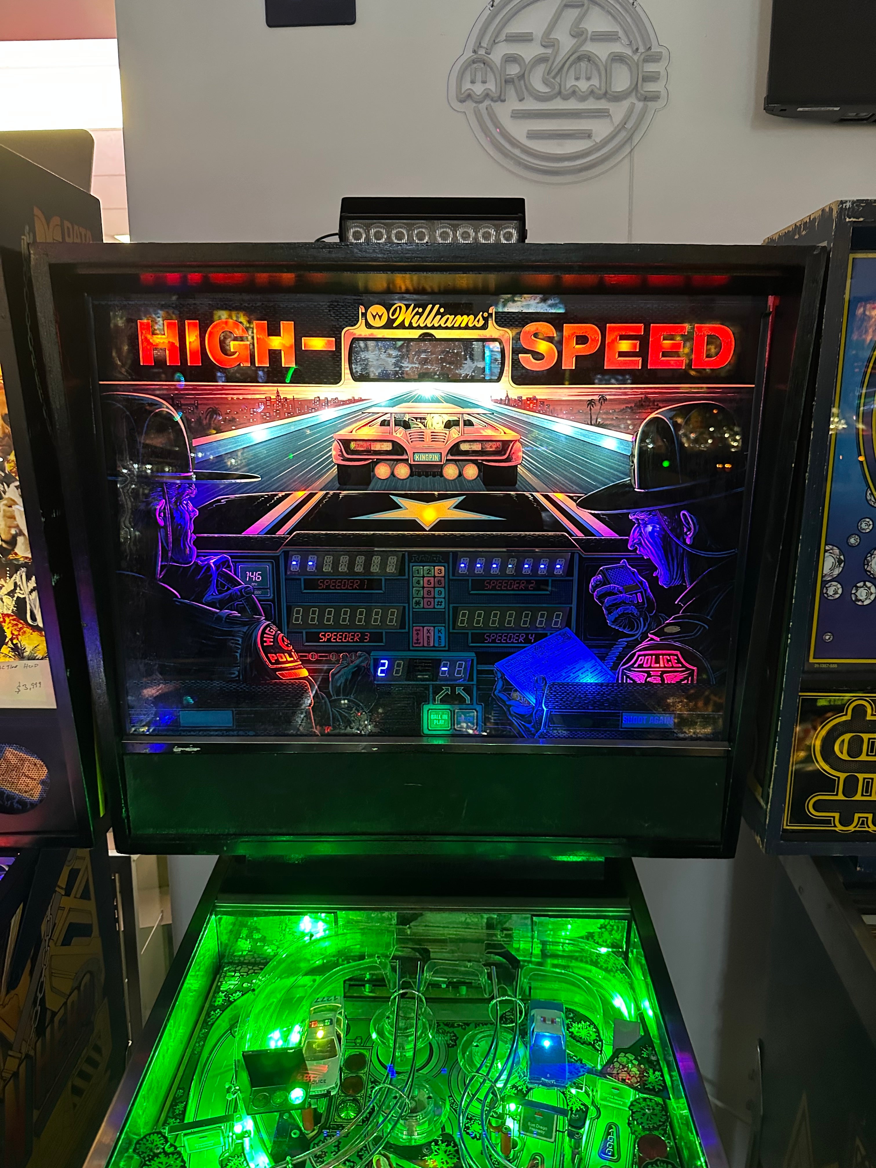 Williams High Speed Pinball Machine