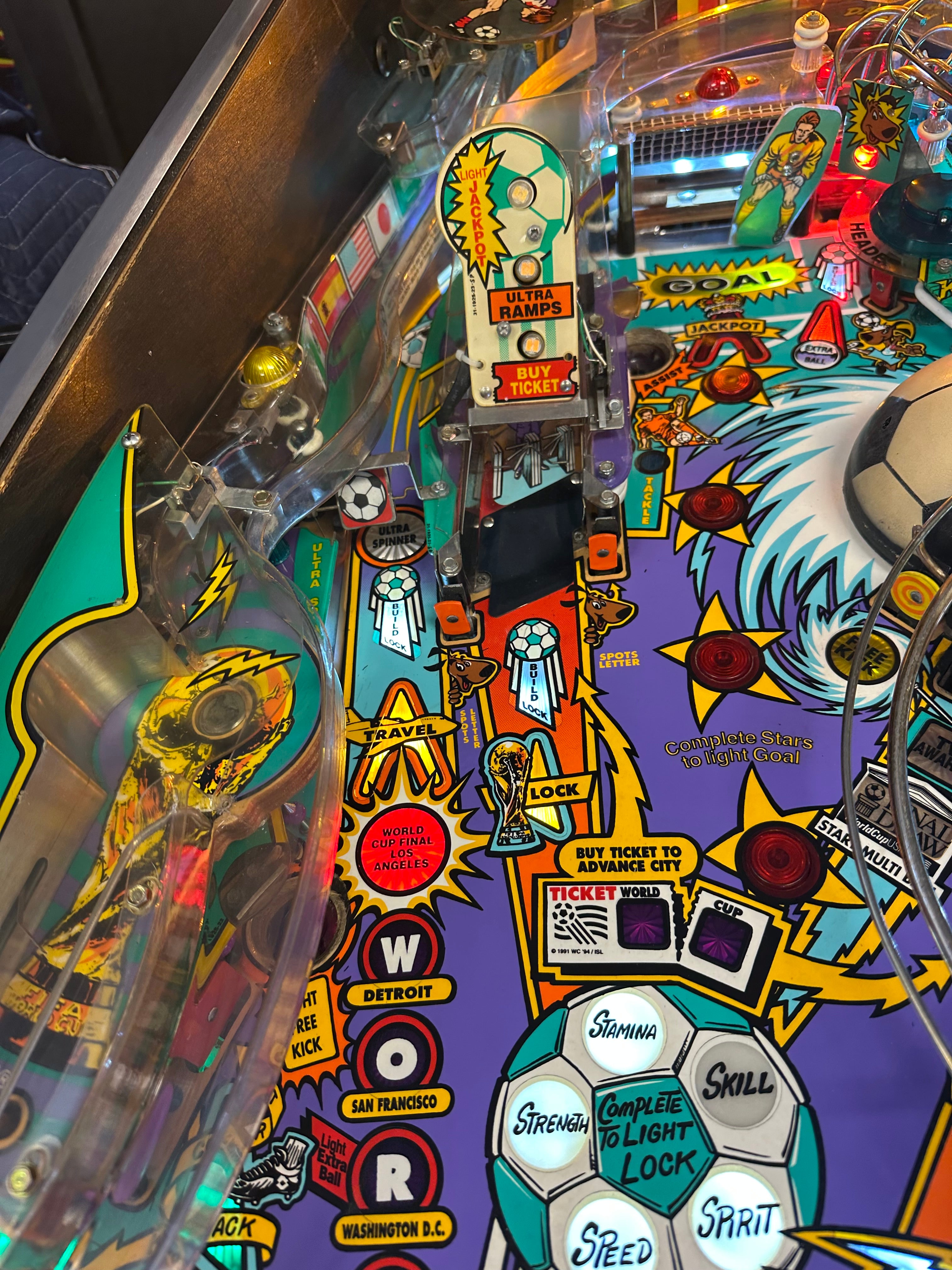 Bally World Cup Soccer Pinball Machine