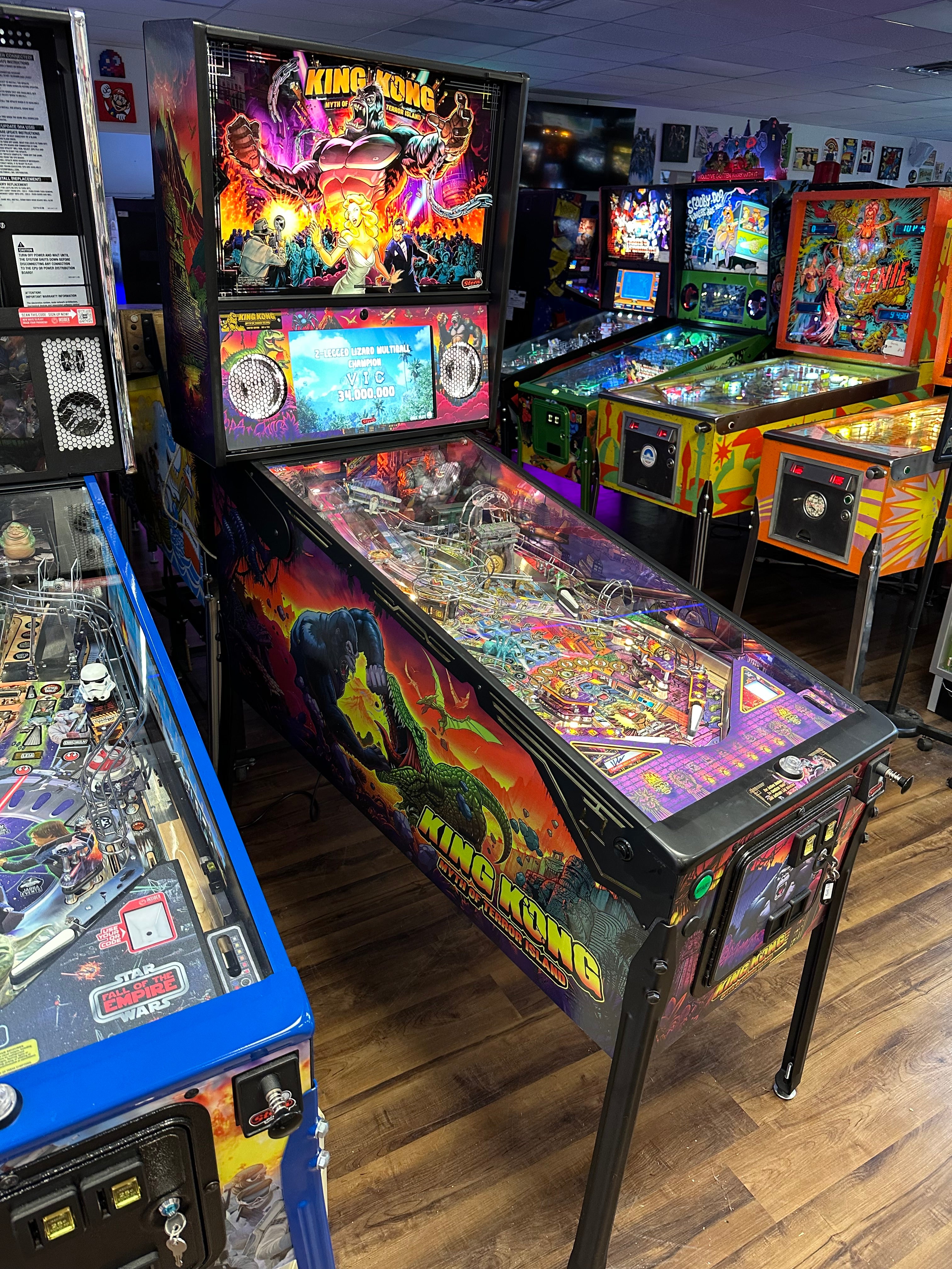 Stern Pinball LOADED King Kong: Myth of Terror Island Limited Edition Pinball Machine