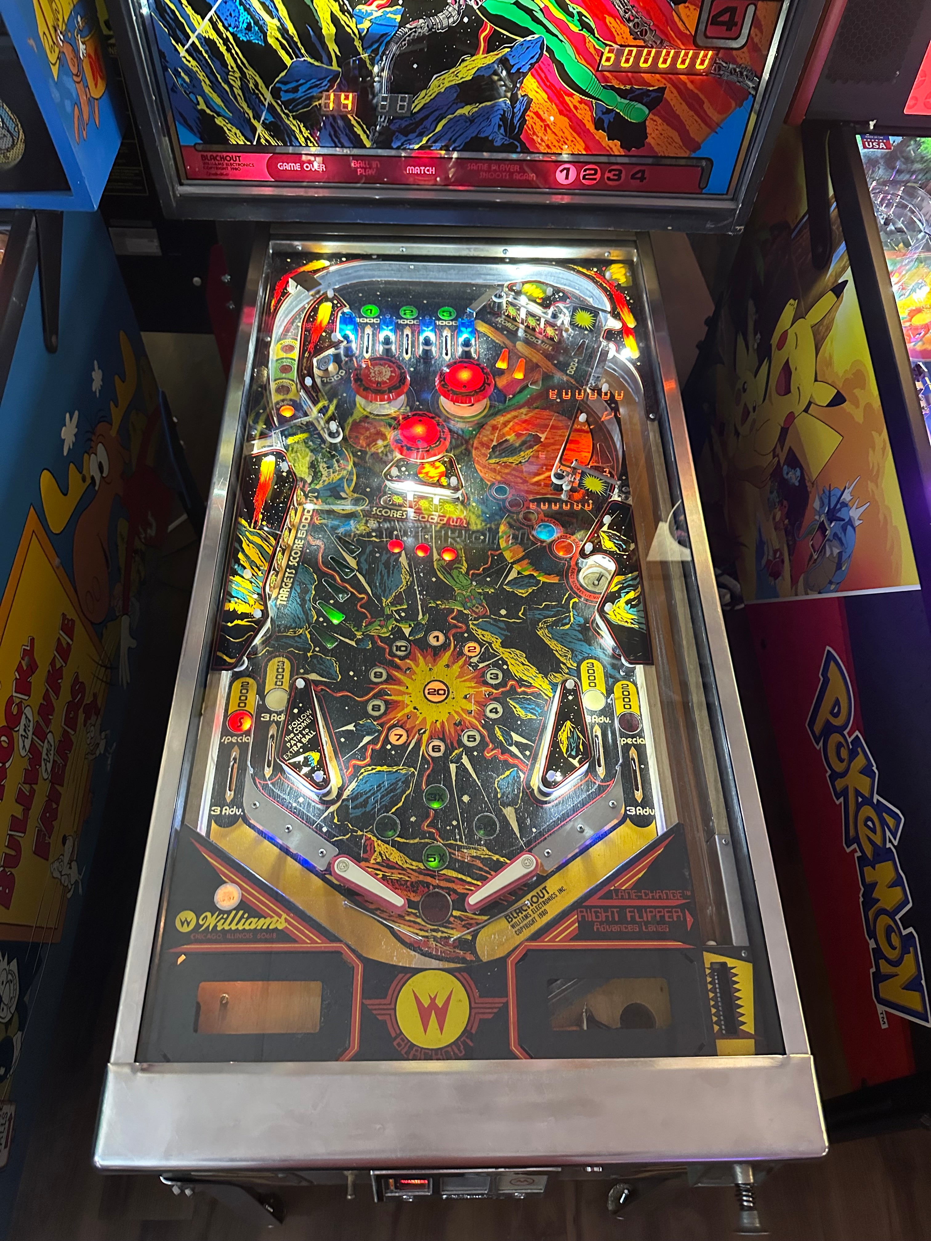 Williams Blackout Pinball Machine