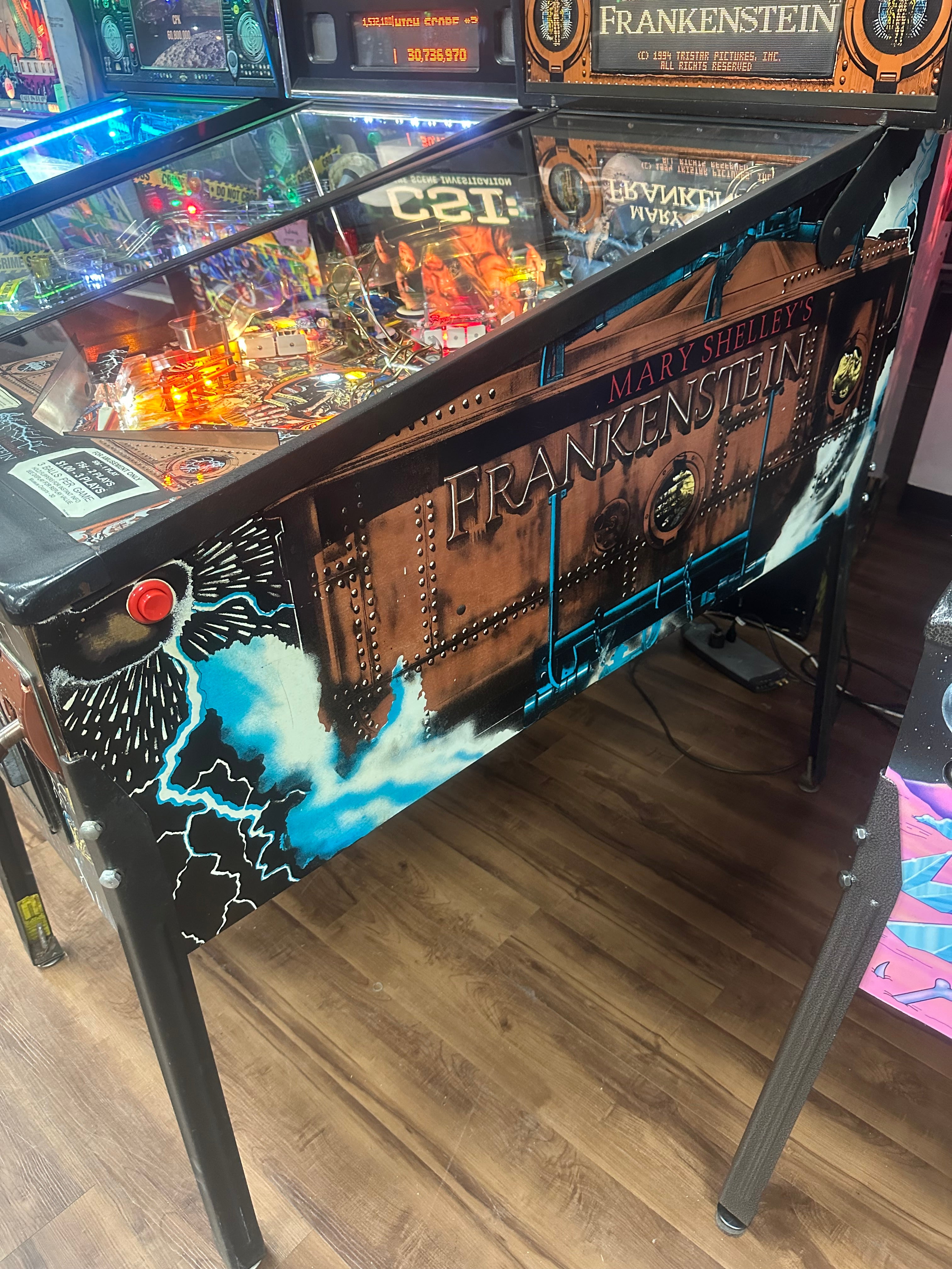 SEGA Mary Shelley's Frankenstein Pinball Machine