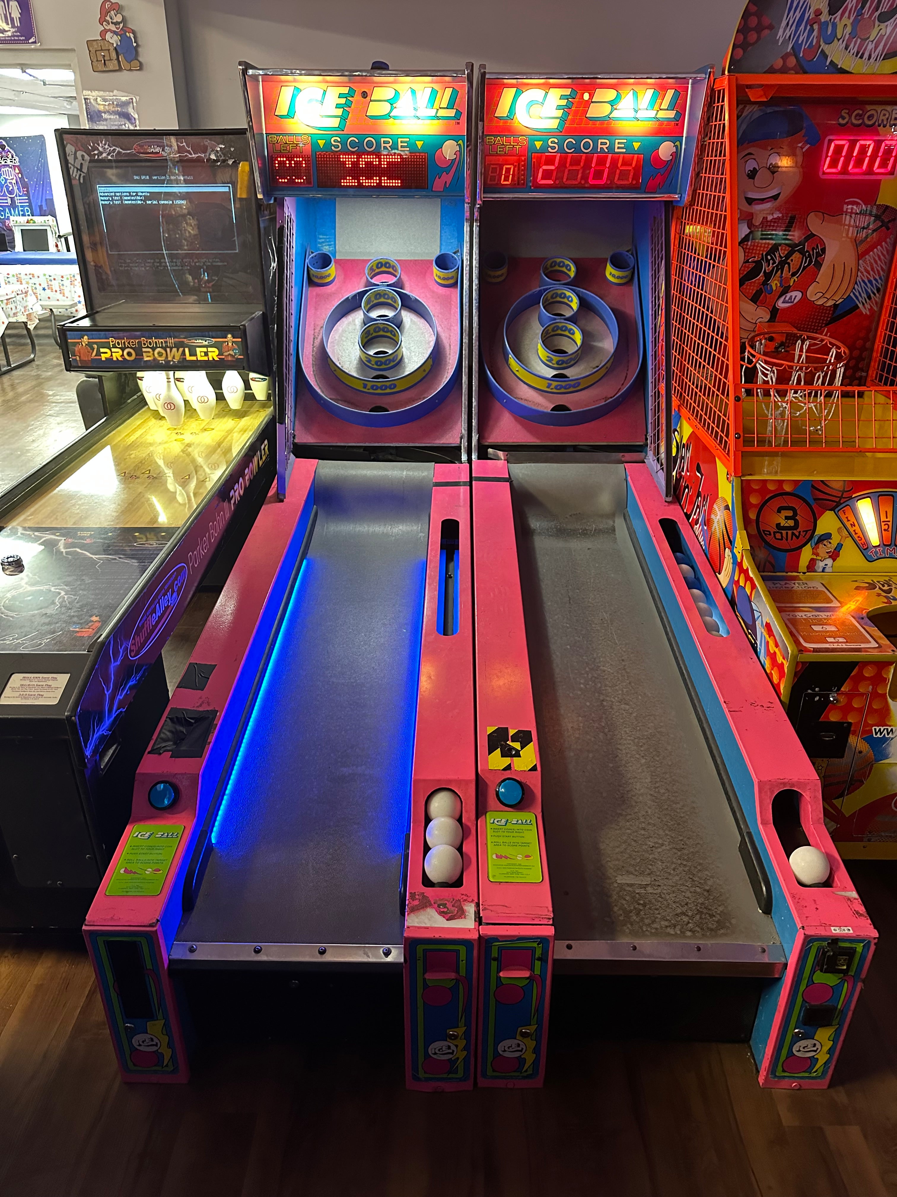 ICE Ball Alley Roller Arcade Game