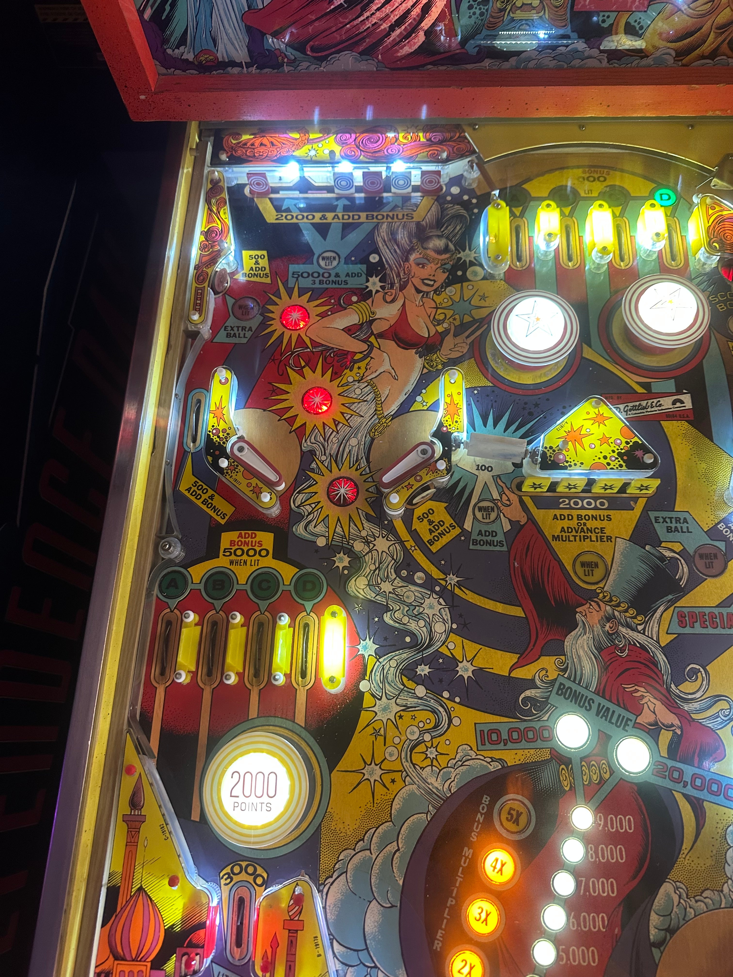 Gottlieb Genie Pinball Machine