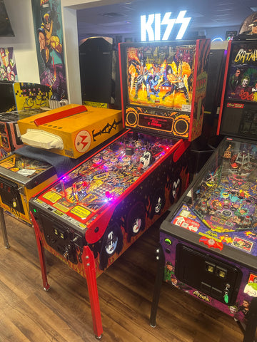 Image of Stern Pinball KISS Limited Edition Pinball Machine with Stern Topper