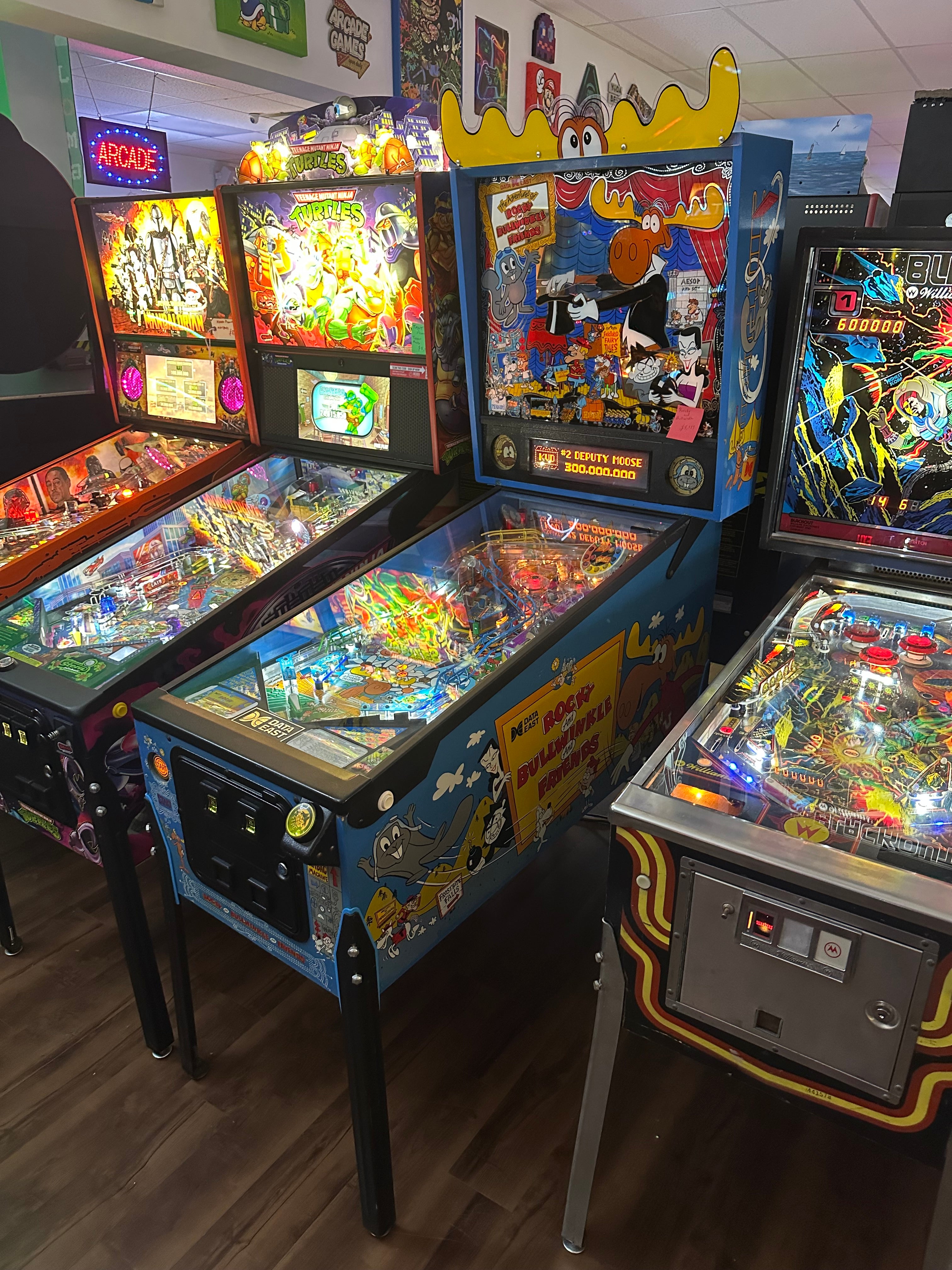 Data East The Adventures of Rocky and Bullwinkle and Friends Pinball Machine