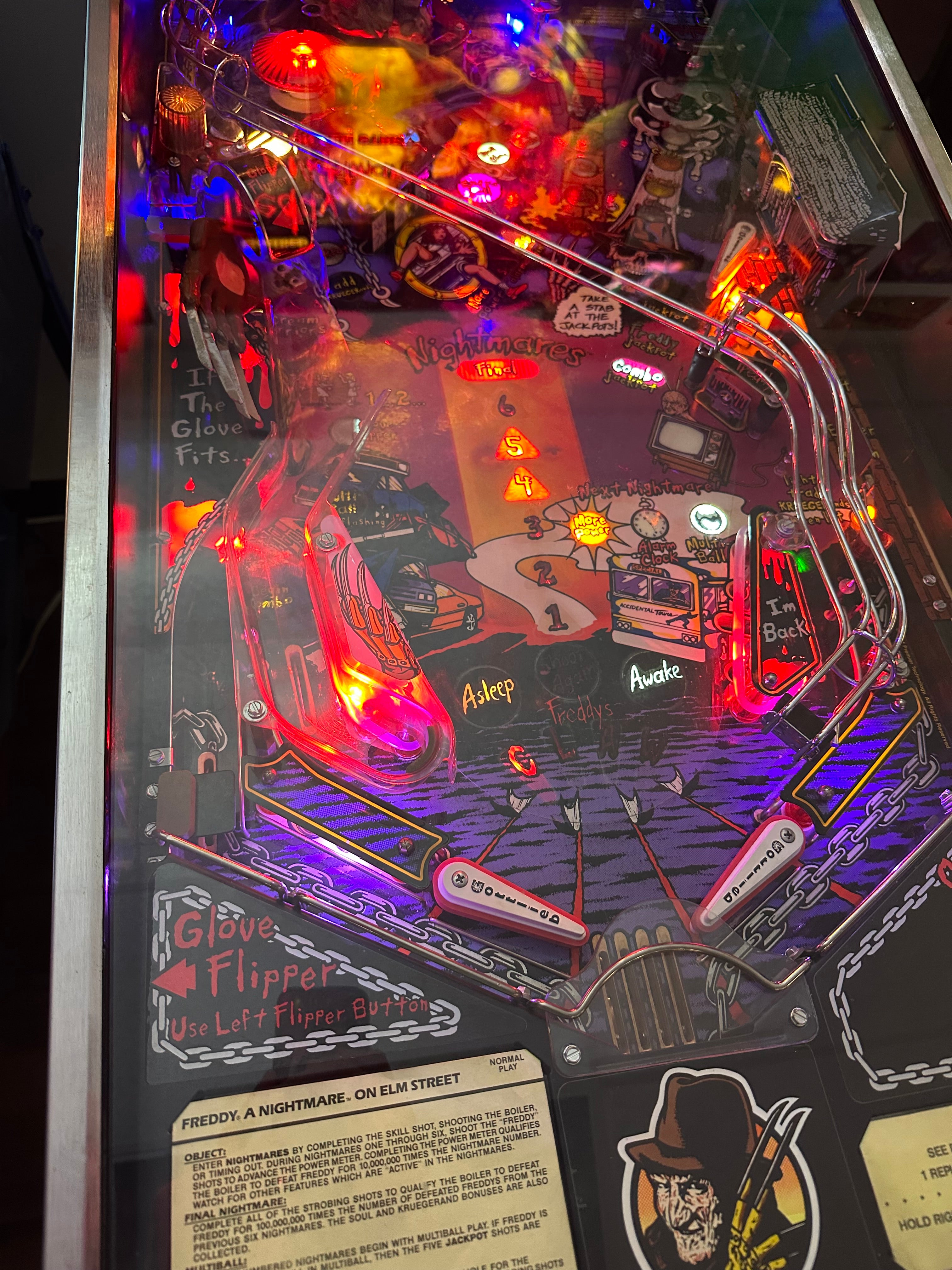 Gottlieb Freddy: A Nightmare on Elm Street Pinball Machine