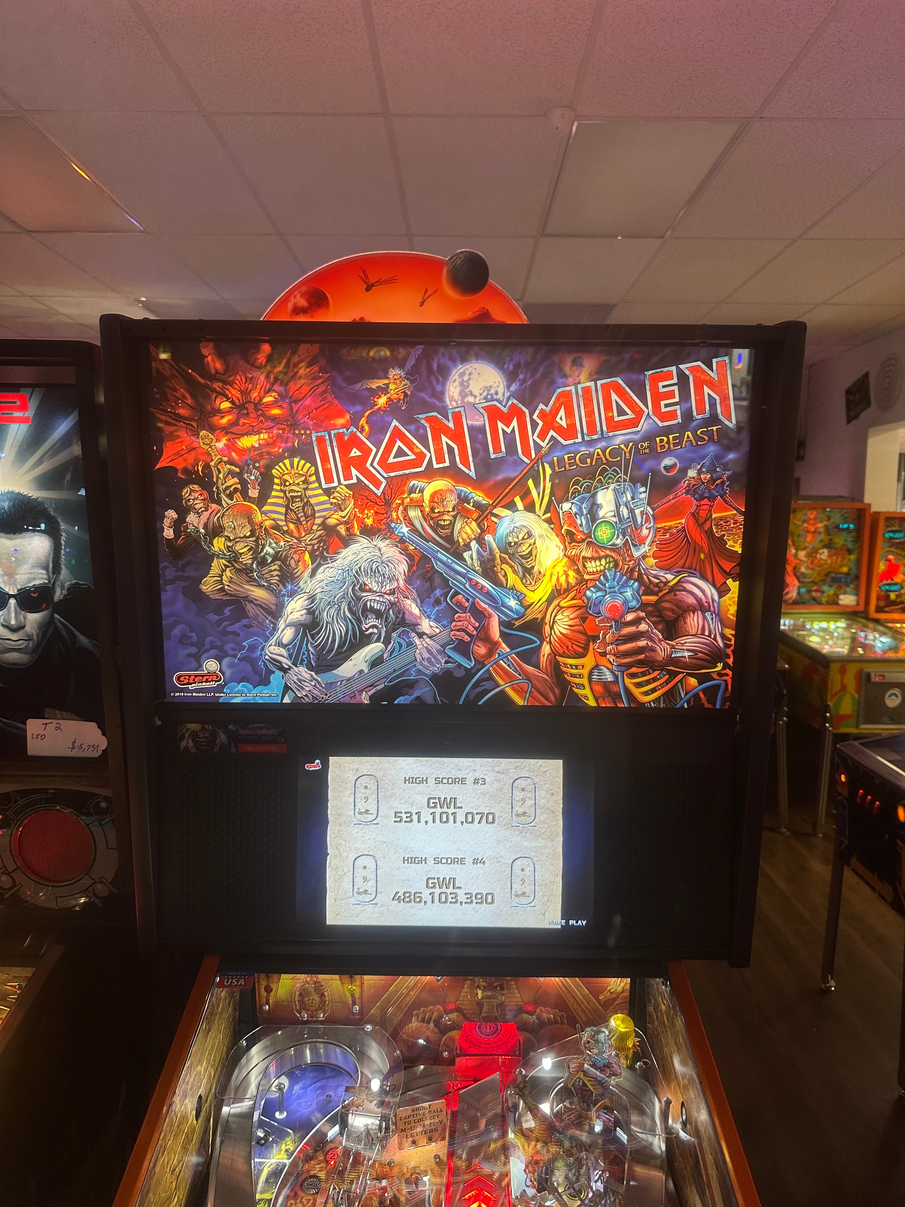 Stern Pinball Iron Maiden Pro Pinball Machine