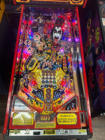 Image of Stern Pinball KISS Limited Edition Pinball Machine with Stern Topper