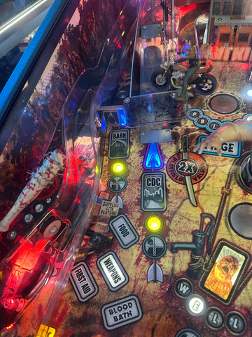 Image of Stern Pinball LOADED The Walking Dead Premium Pinball Machine with Stern Topper