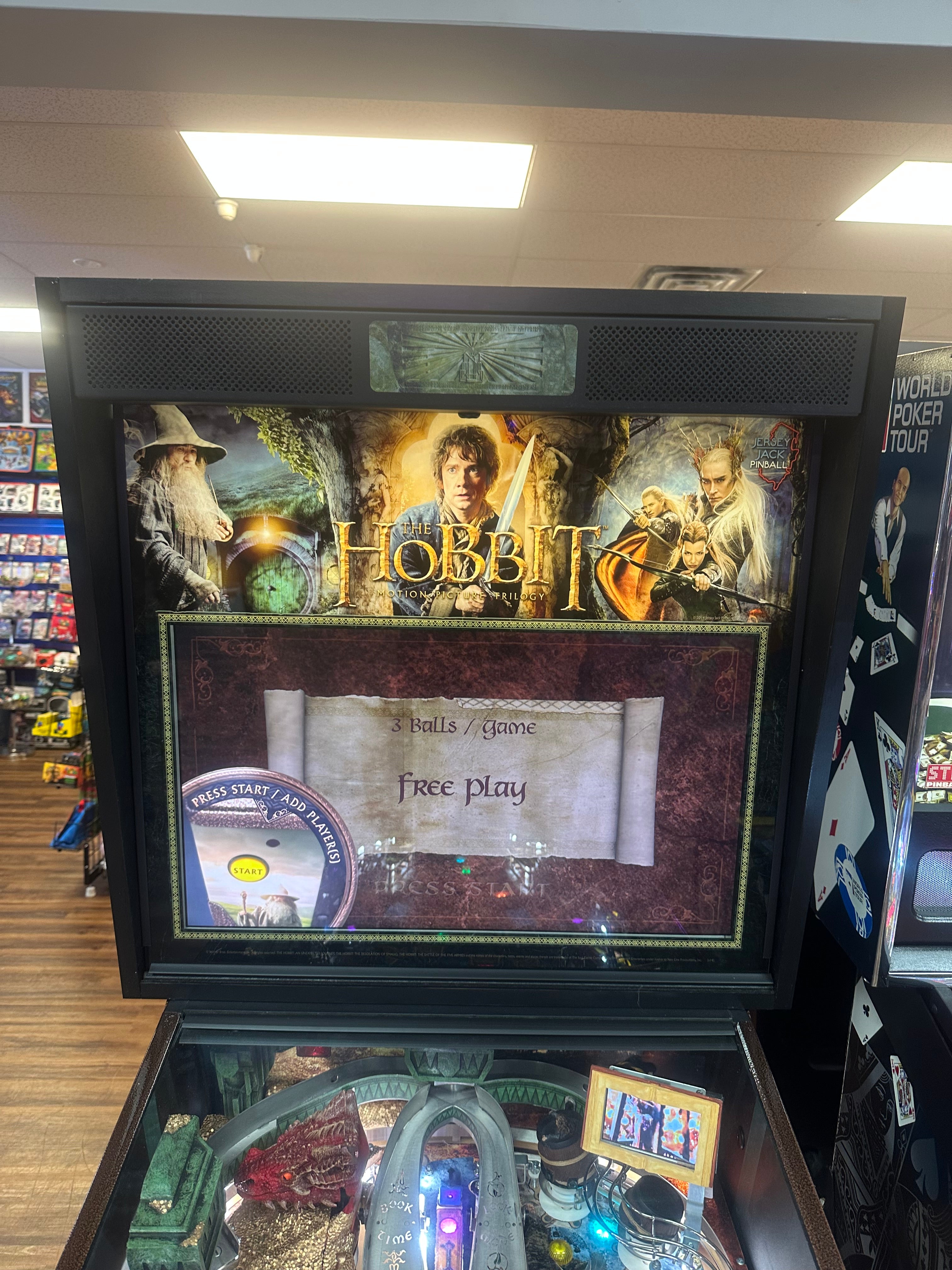 JJP The Hobbit Limited Edition Pinball Machine