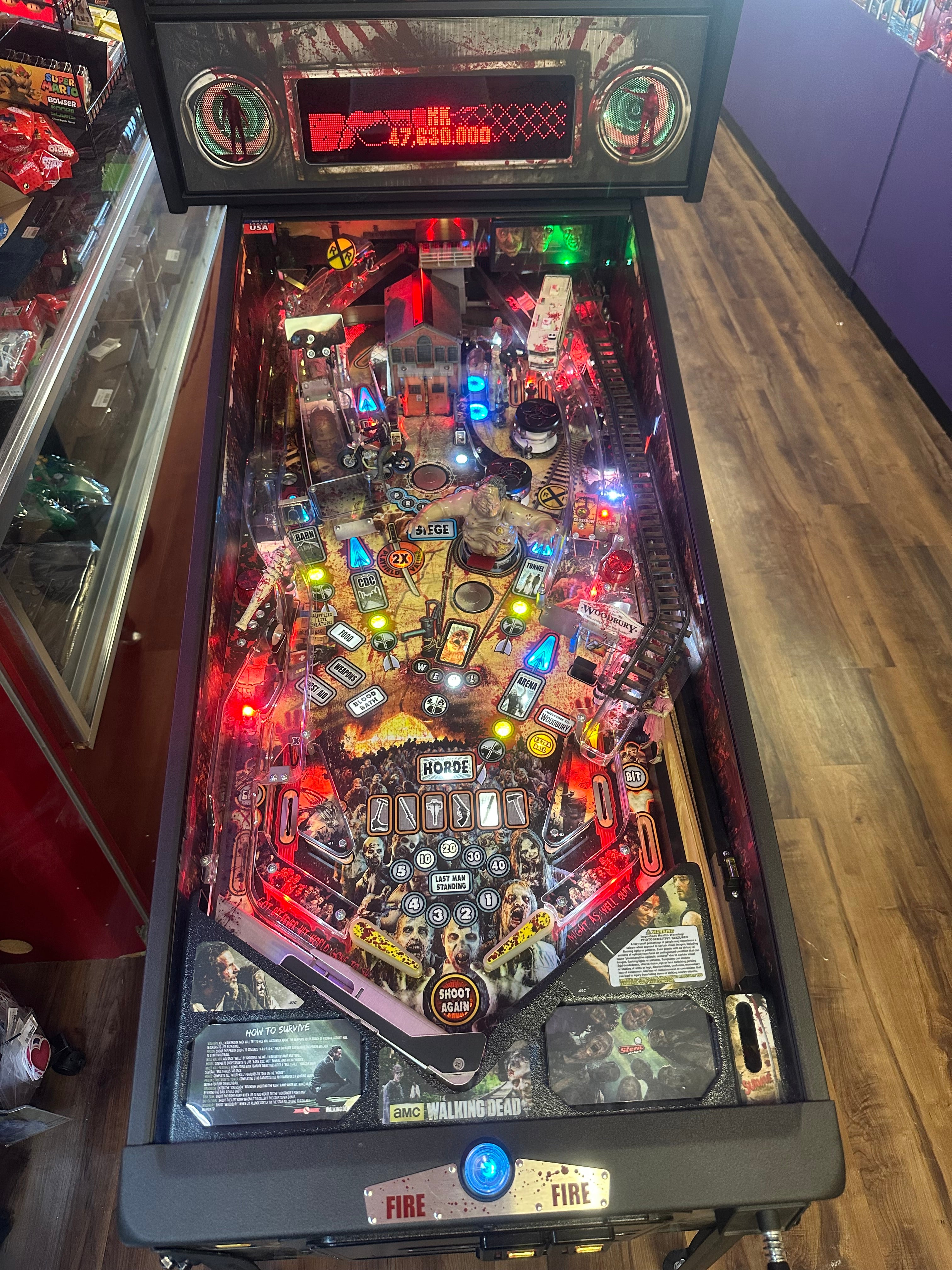 Stern Pinball LOADED The Walking Dead Premium Pinball Machine