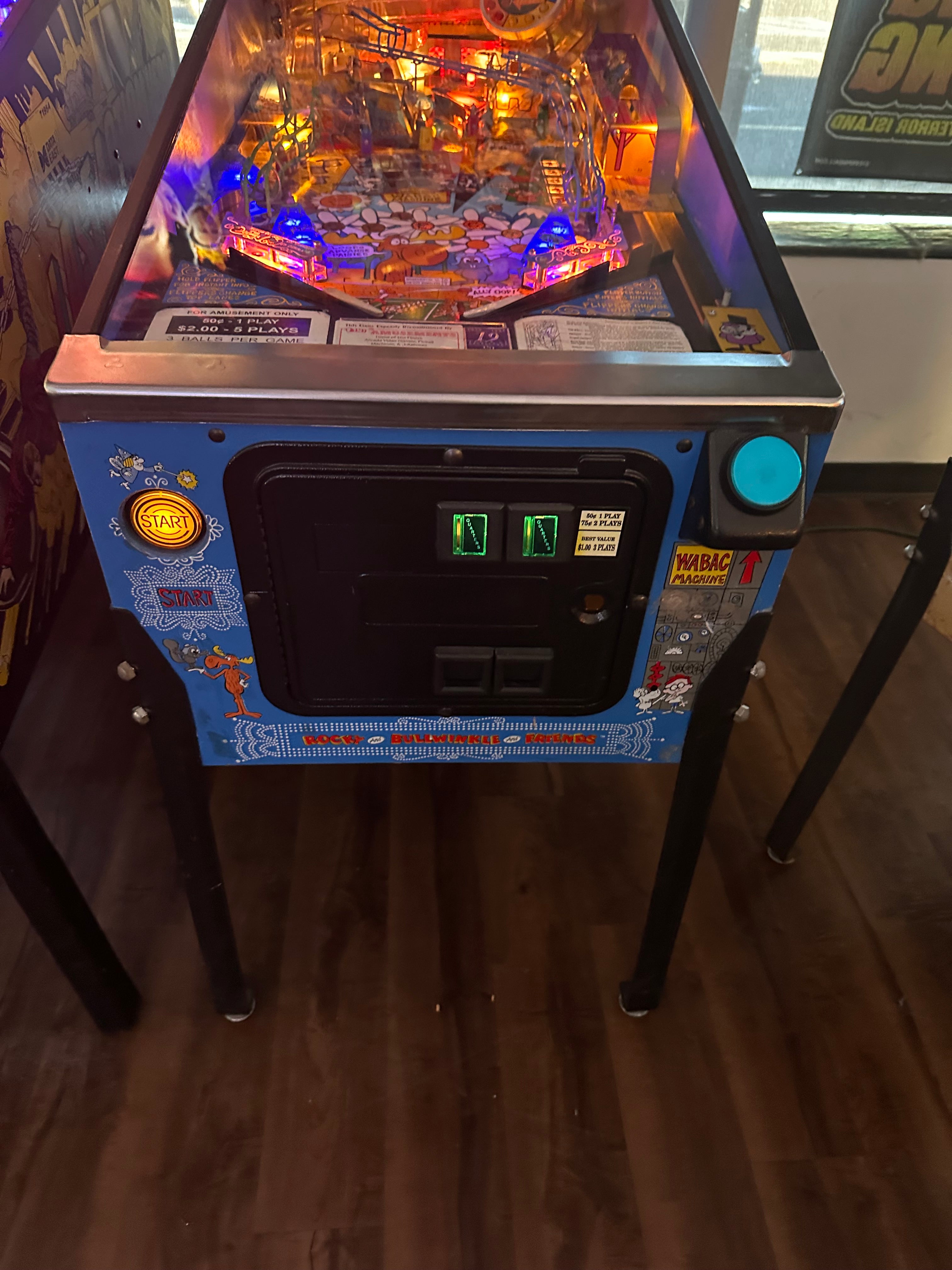Data East The Adventures of Rocky and Bullwinkle and Friends Pinball Machine