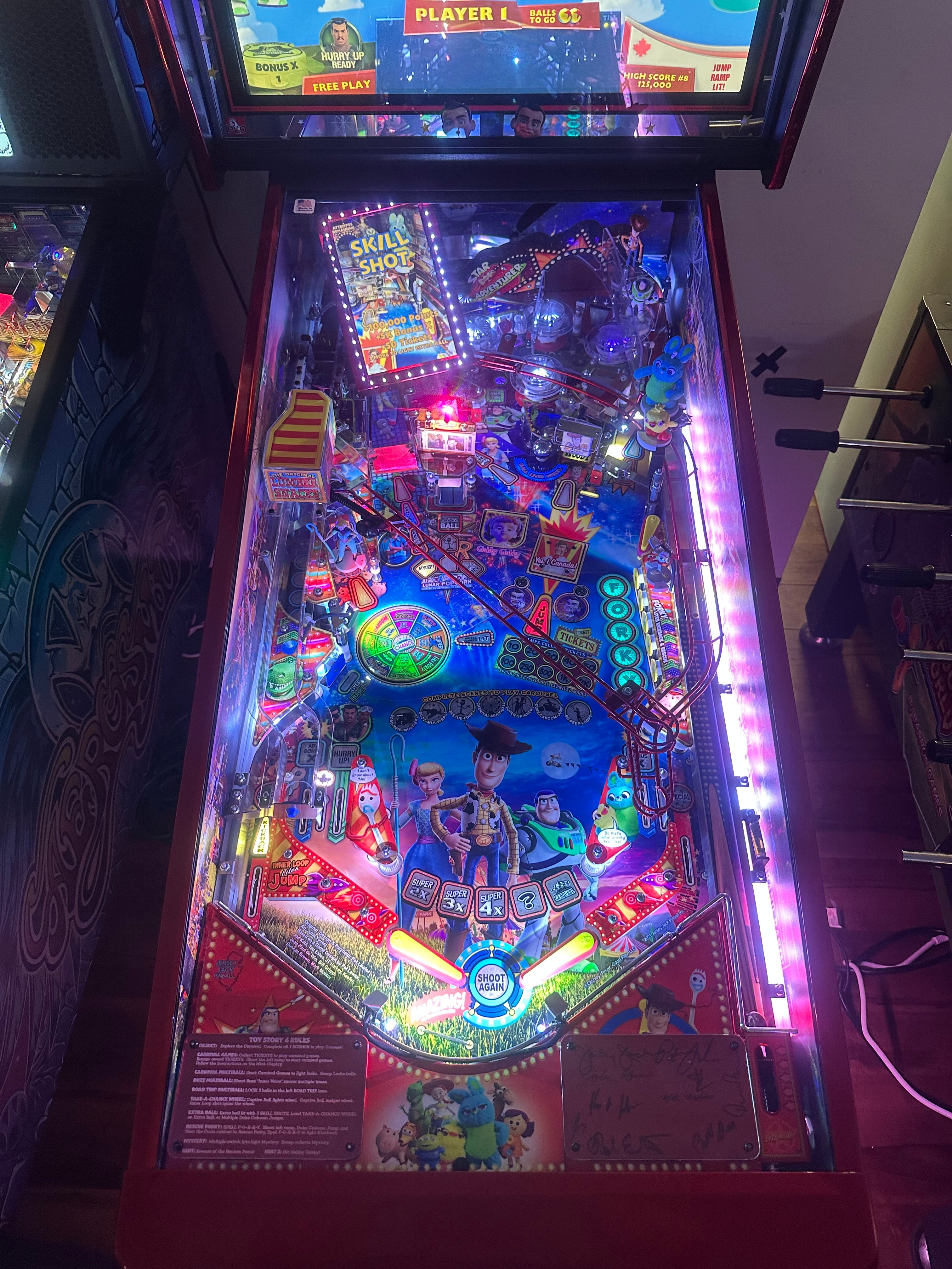 JJP Toy Story 4 Collectors Edition Pinball Machine
