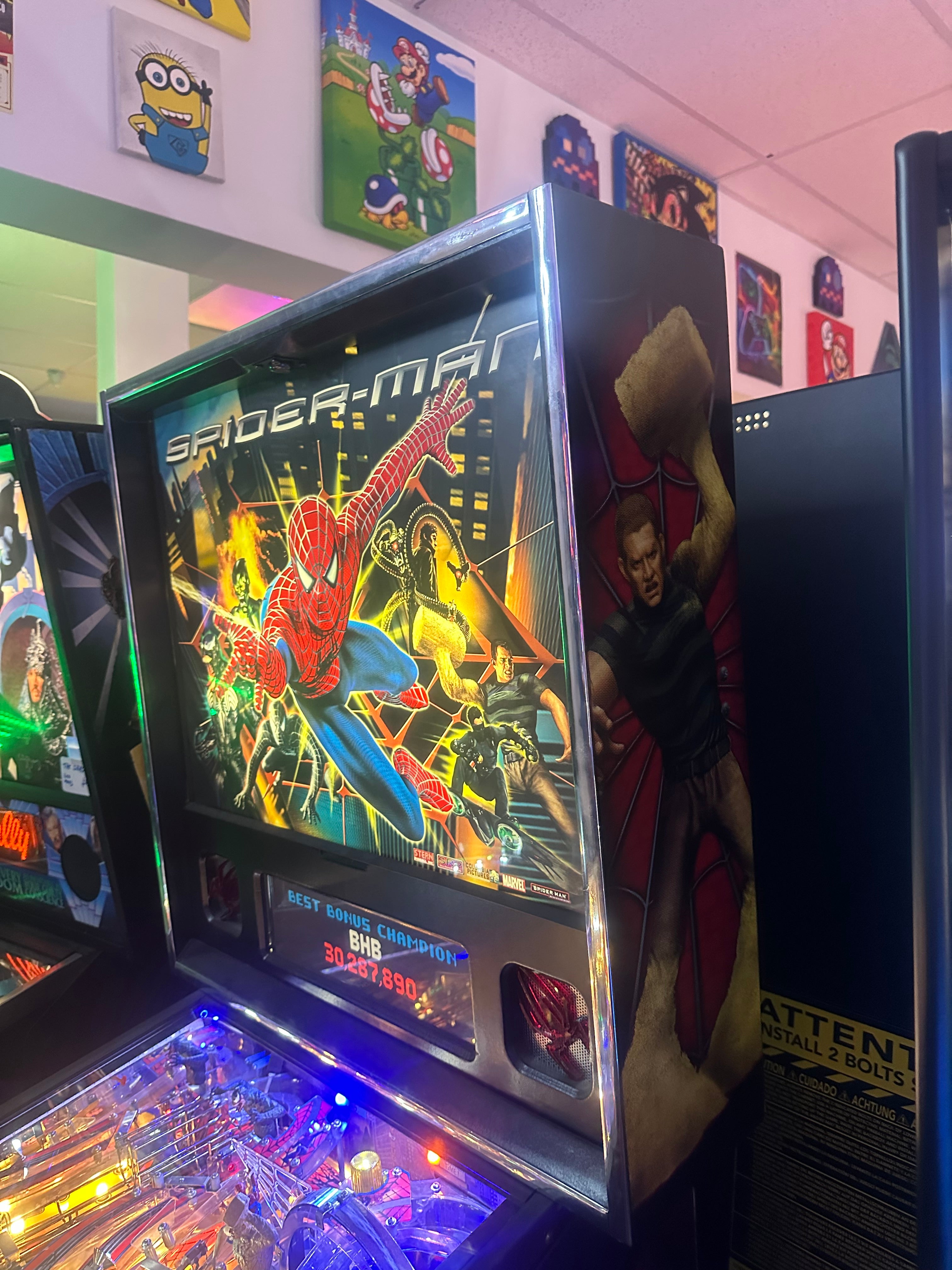 Stern Pinball LOADED Spider-Man Pinball Machine