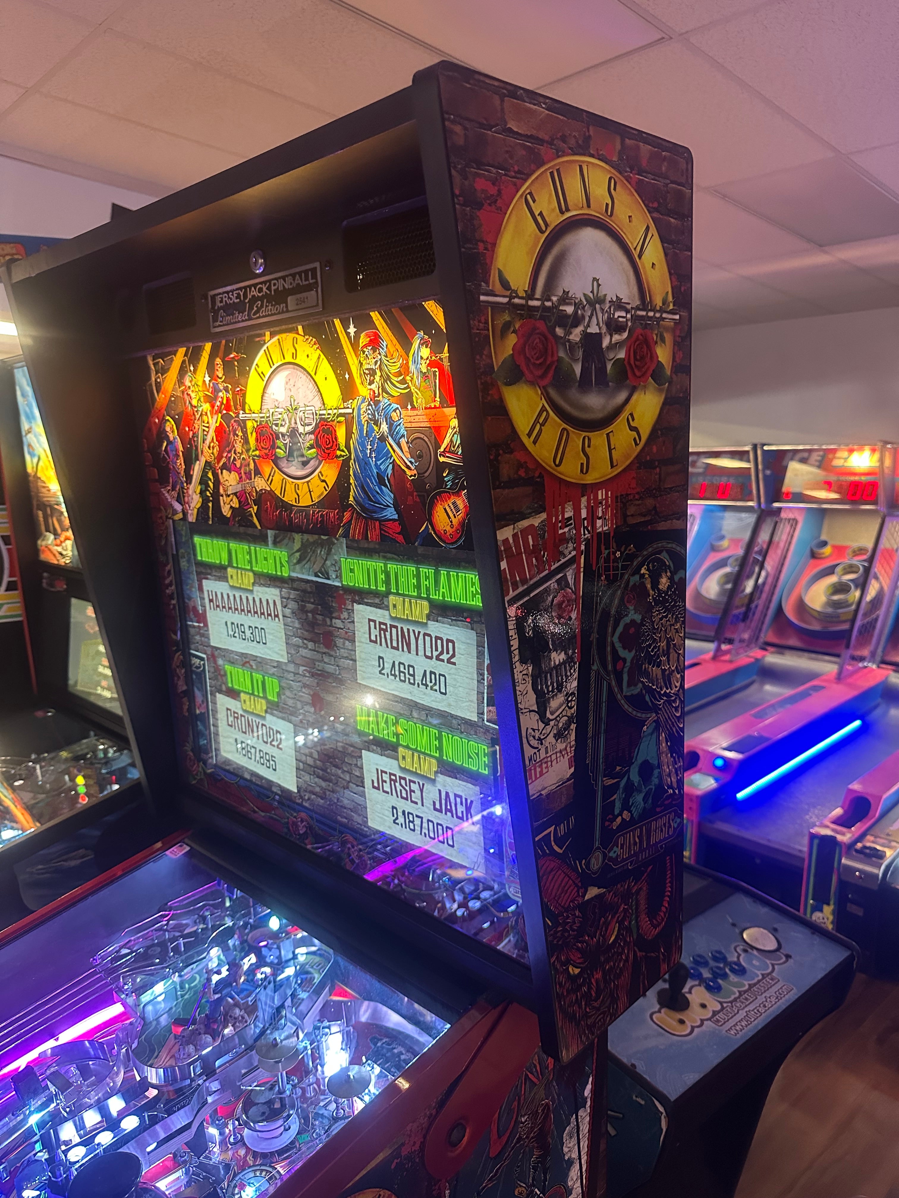 JJP Guns N' Roses Limited Edition Pinball Machine