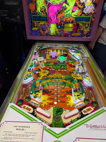 Image of Gottlieb The Incredible Hulk Pinball Machine