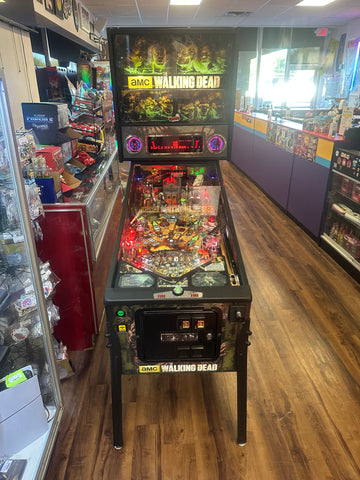 Image of Stern Pinball LOADED The Walking Dead Premium Pinball Machine with Stern Topper