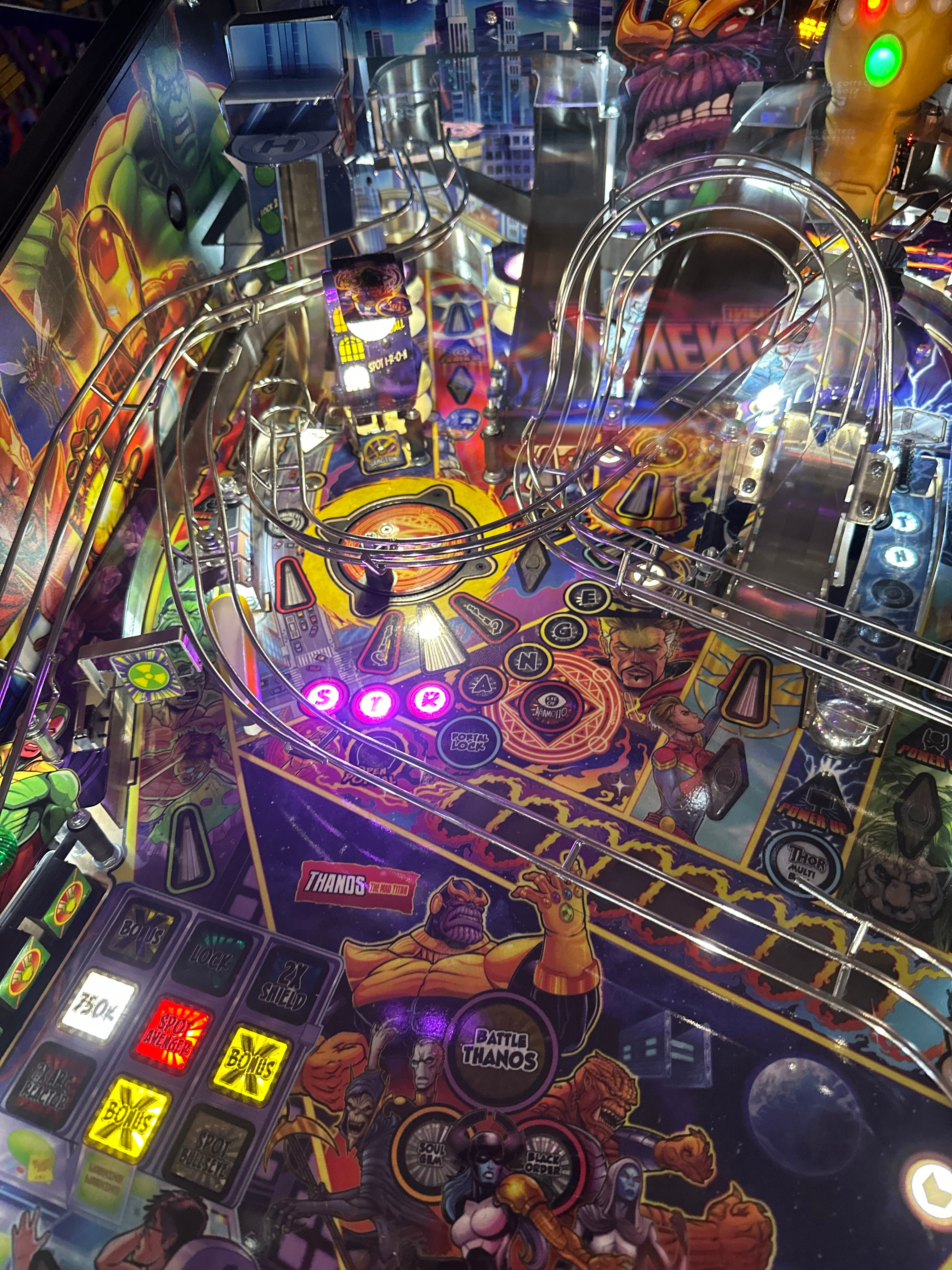 Stern Pinball Avengers Infinity Quest Premium Pinball Machine