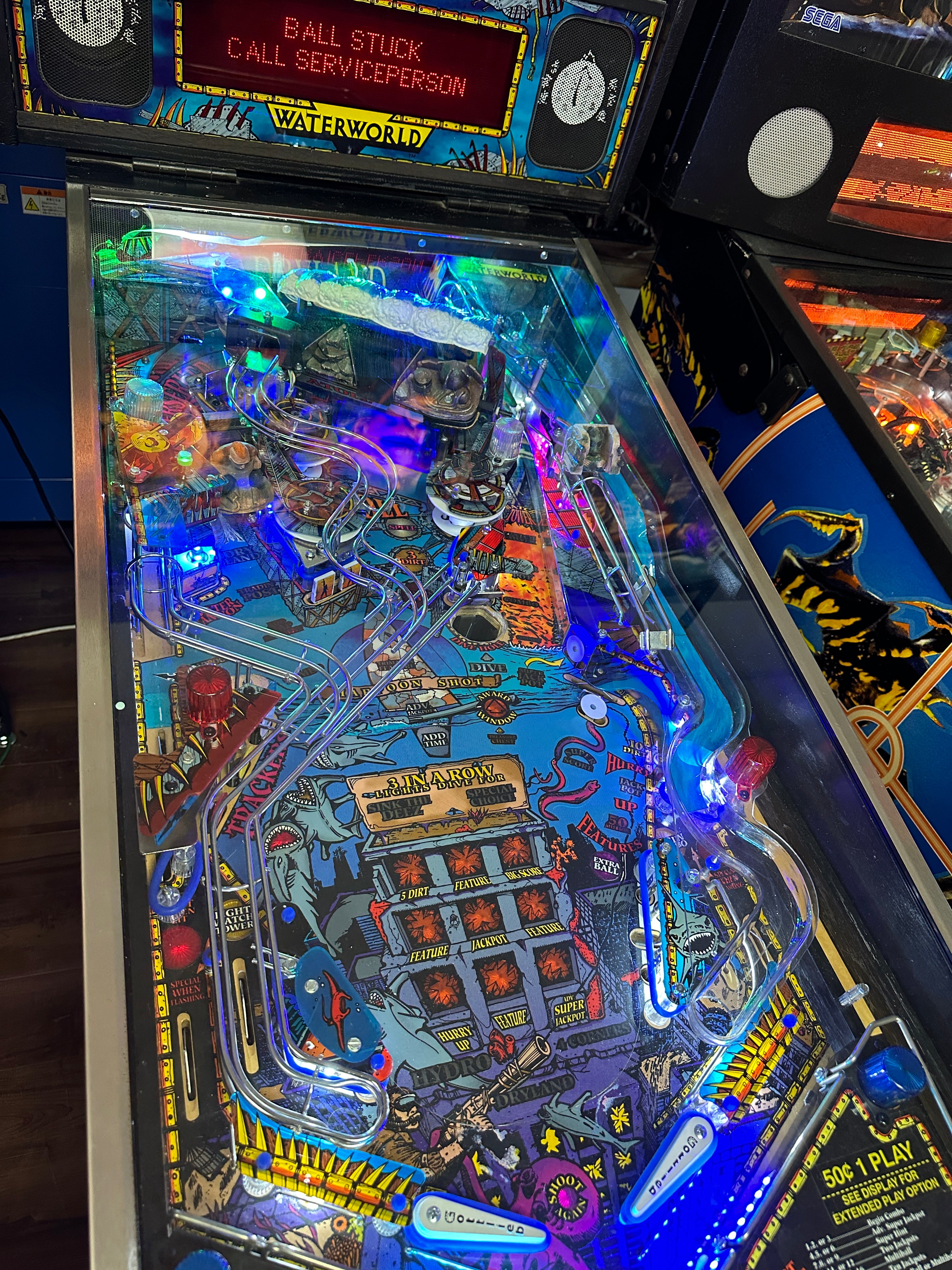 Gottlieb Waterworld Pinball Machine