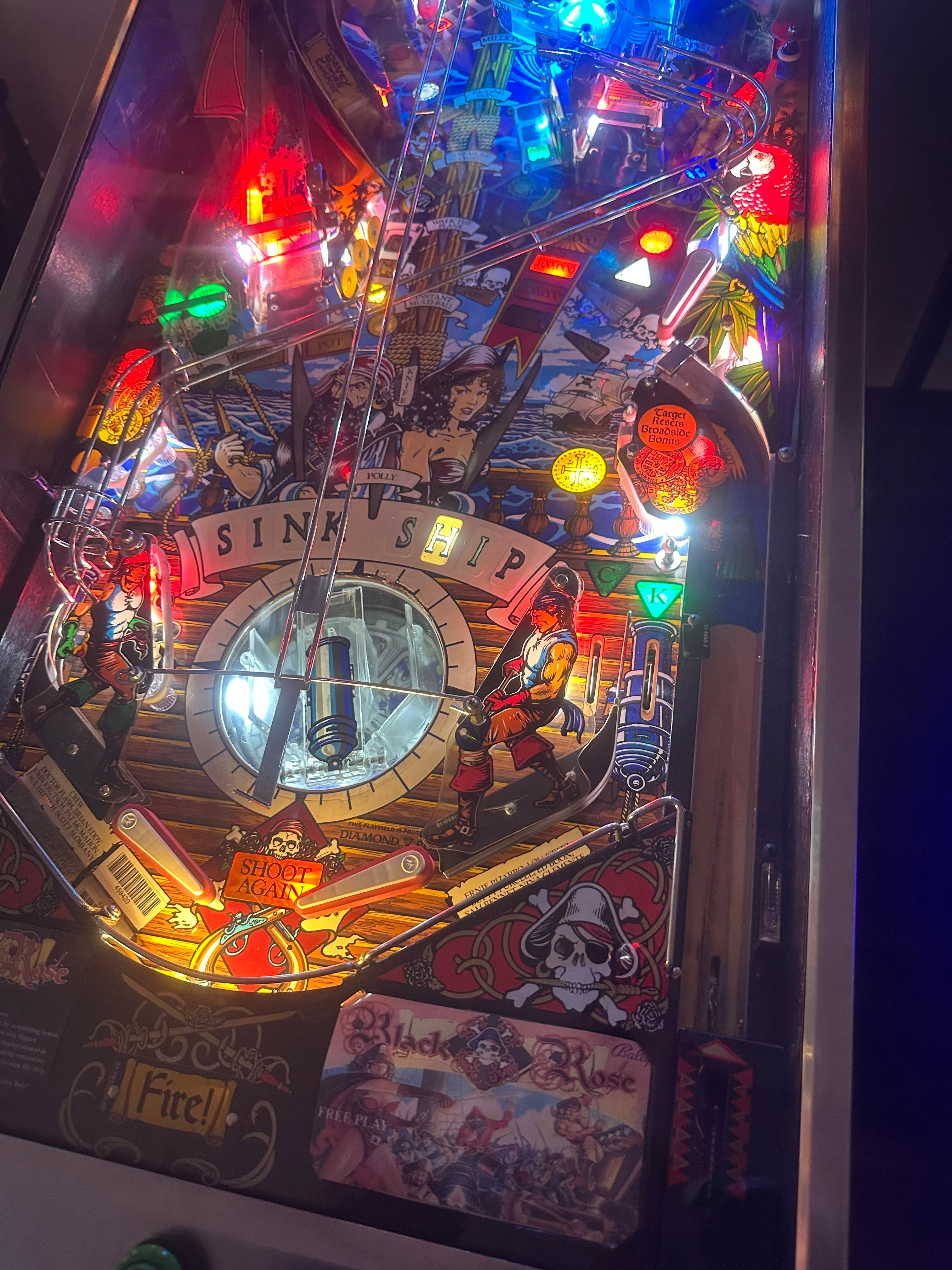 Bally Black Rose Pinball Machine