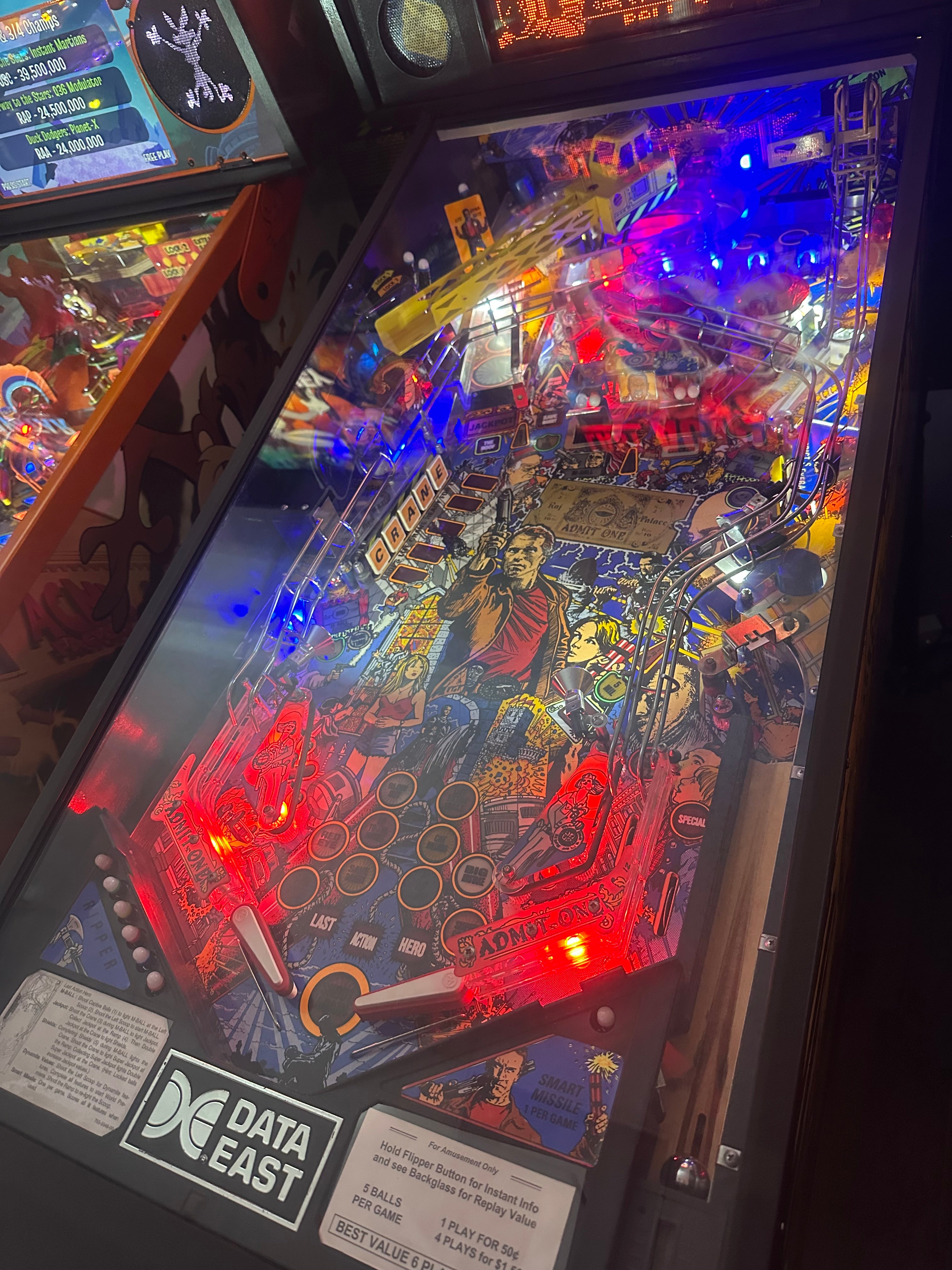 Data East Last Action Hero Pinball Machine