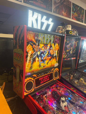 Image of Stern Pinball KISS Limited Edition Pinball Machine with Stern Topper