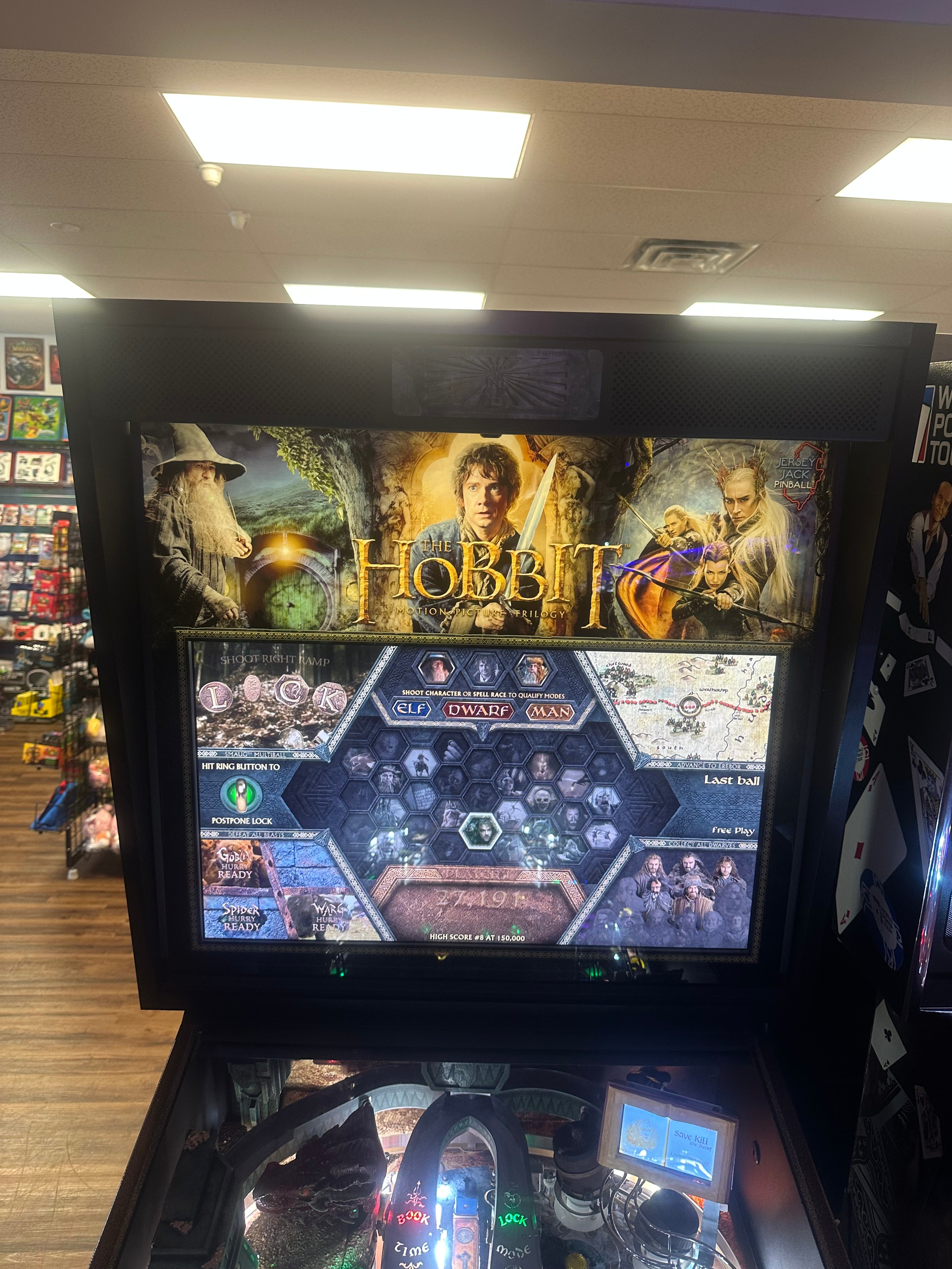 JJP The Hobbit Limited Edition Pinball Machine