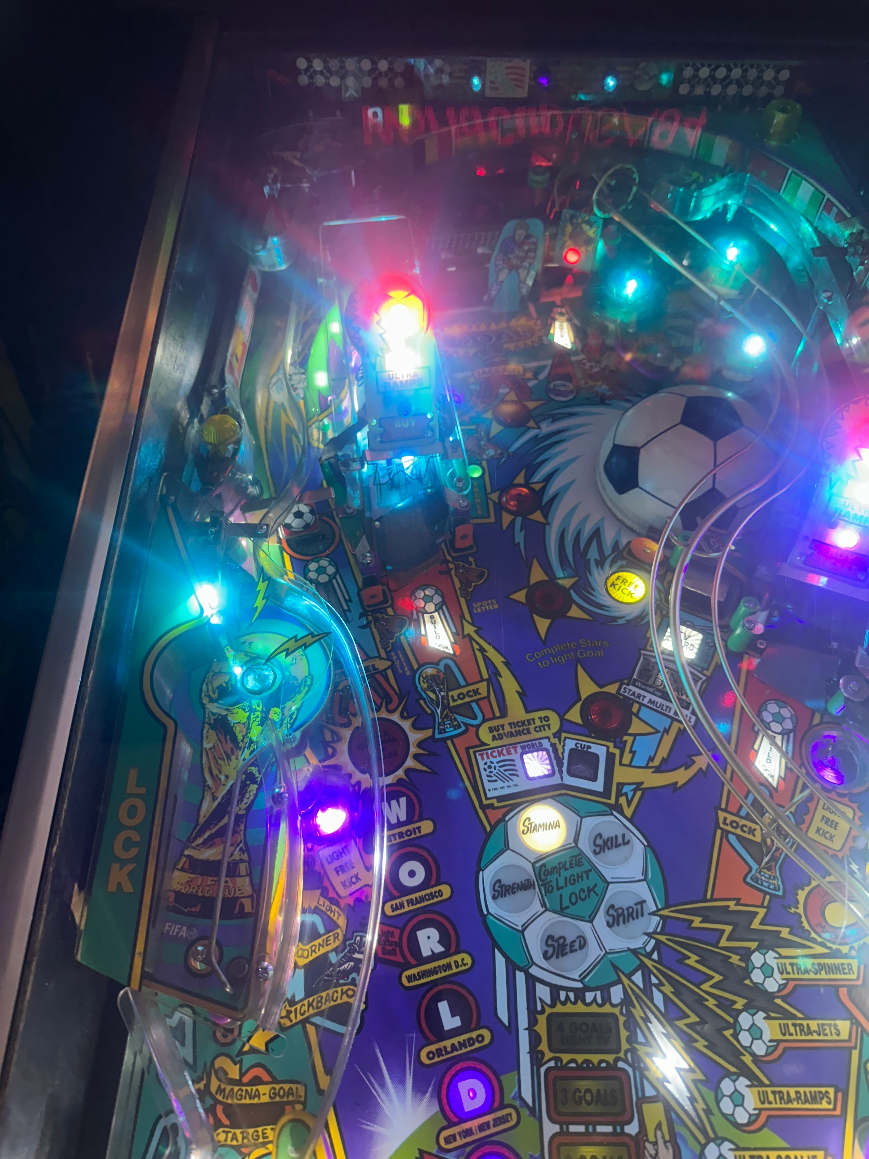 Bally World Cup Soccer Pinball Machine