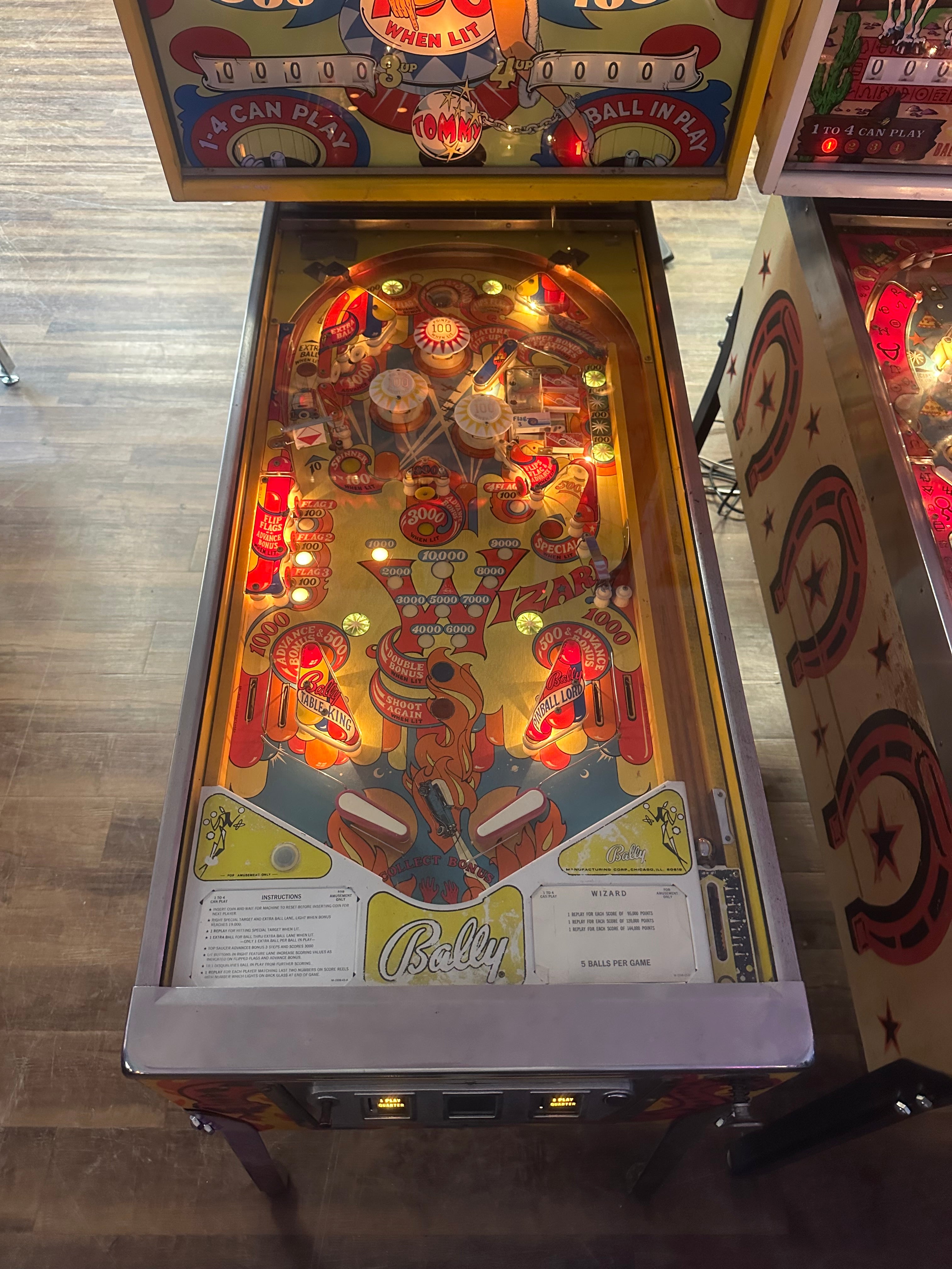 Bally Wizard Pinball Machine