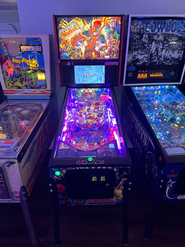 Image of Stern Pinball LOADED Deadpool Premium Pinball Machine
