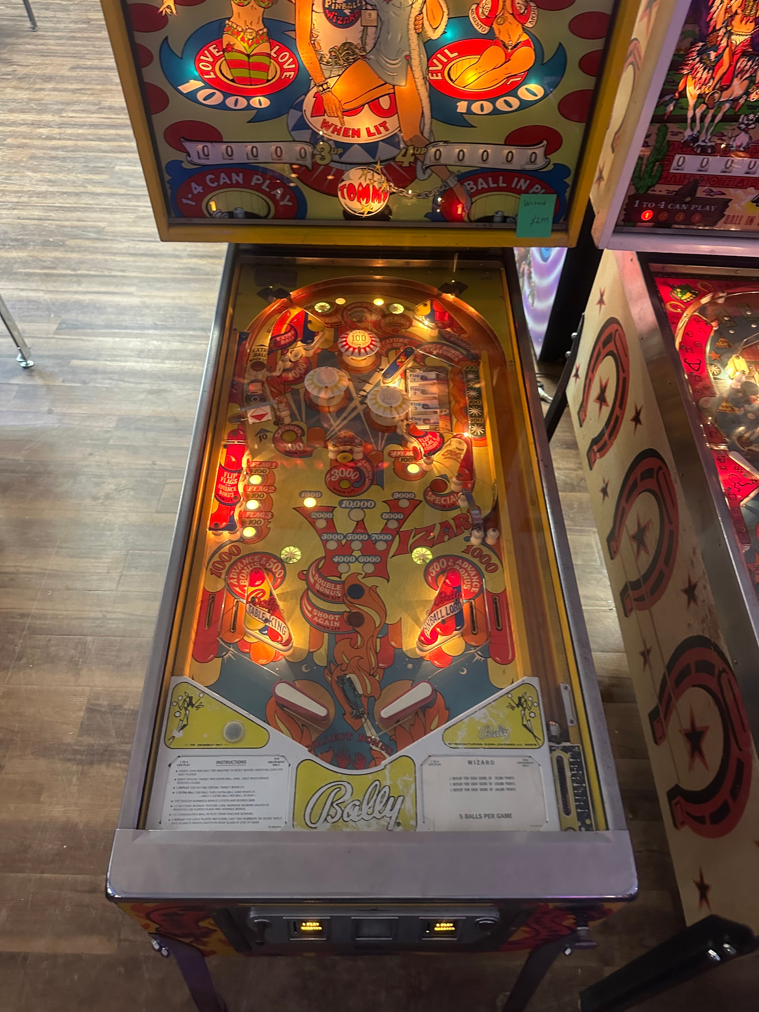 Bally Wizard Pinball Machine
