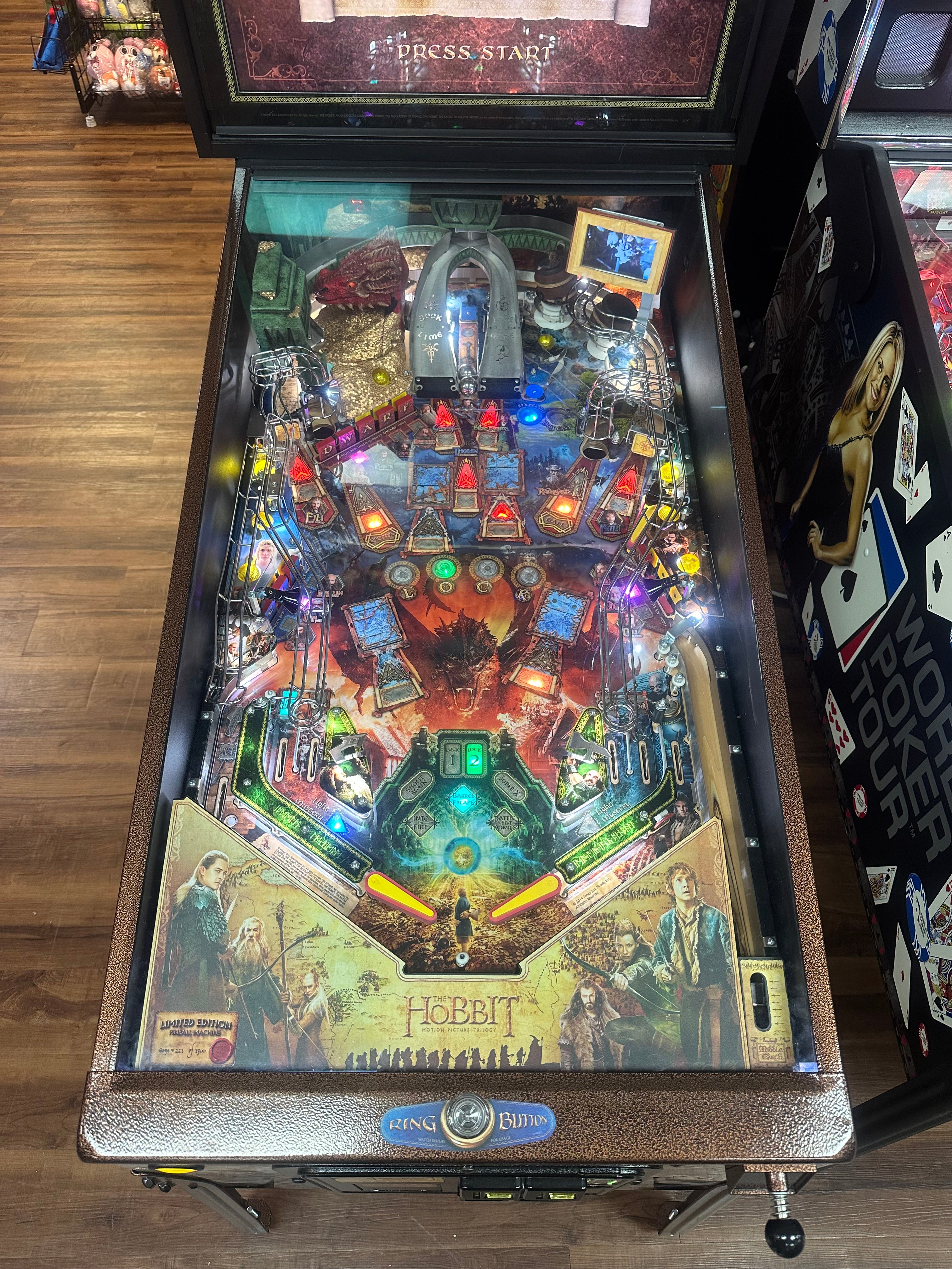 JJP The Hobbit Limited Edition Pinball Machine