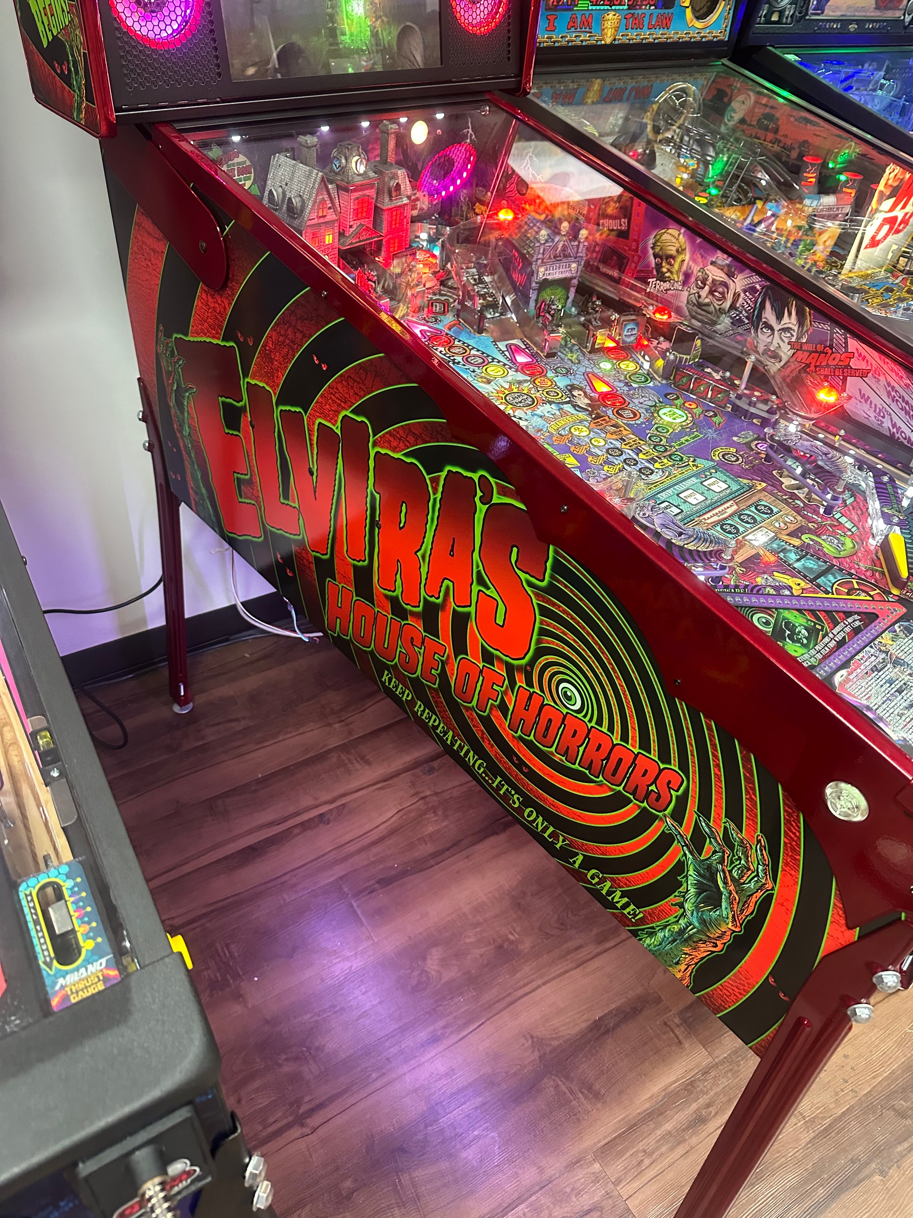 Stern Pinball LOADED Elvira's House of Horrors Premium Pinball Machine