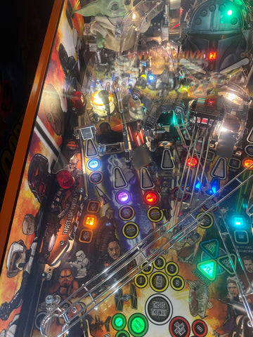 Image of Stern Pinball LOADED The Mandalorian Premium Pinball Machine
