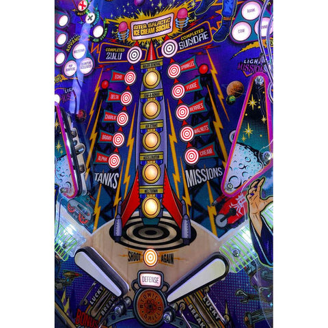 Image of American Pinball Galactic Tank Force Deluxe Pinball Machine