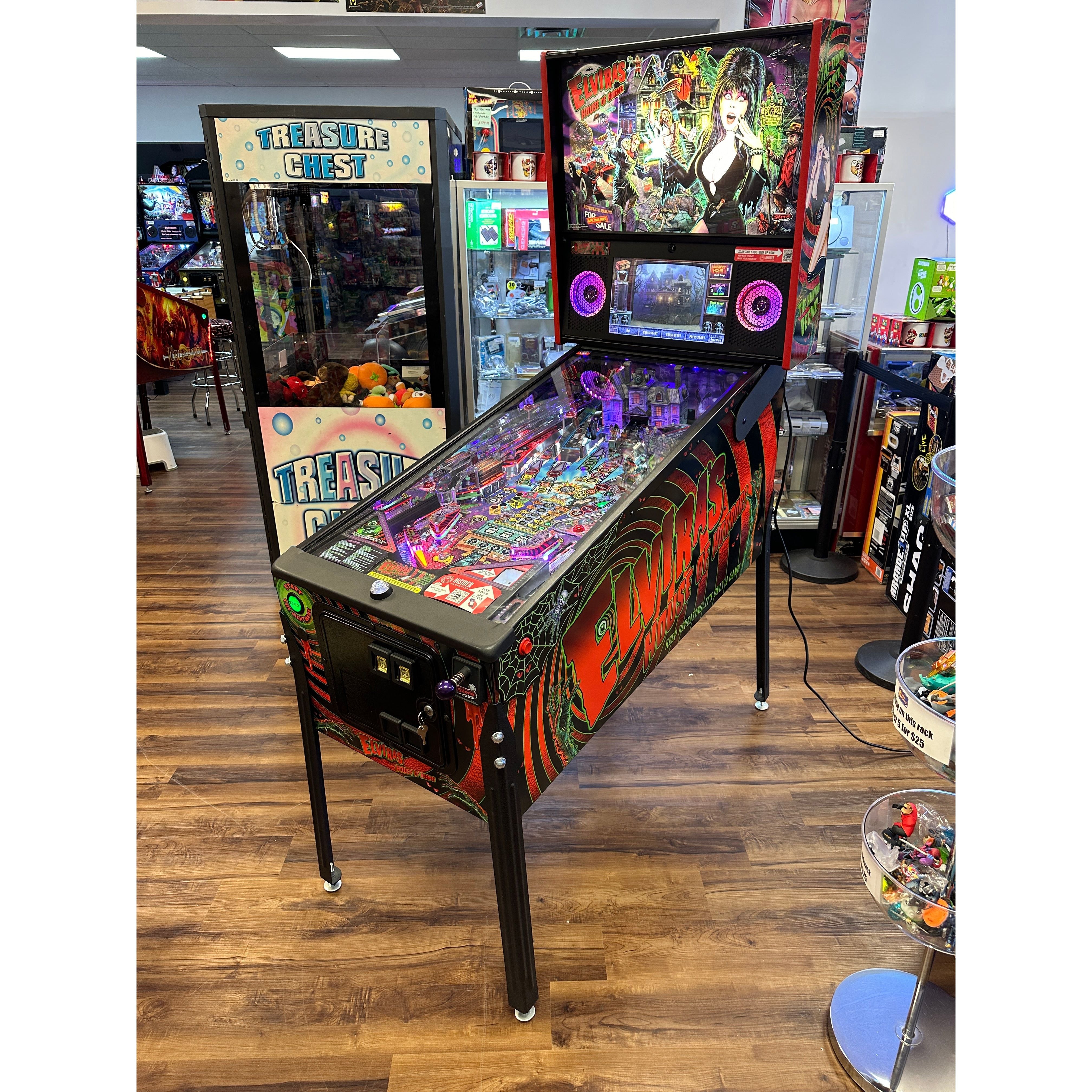 Stern Pinball Elvira's House of Horrors Premium Pinball Machine