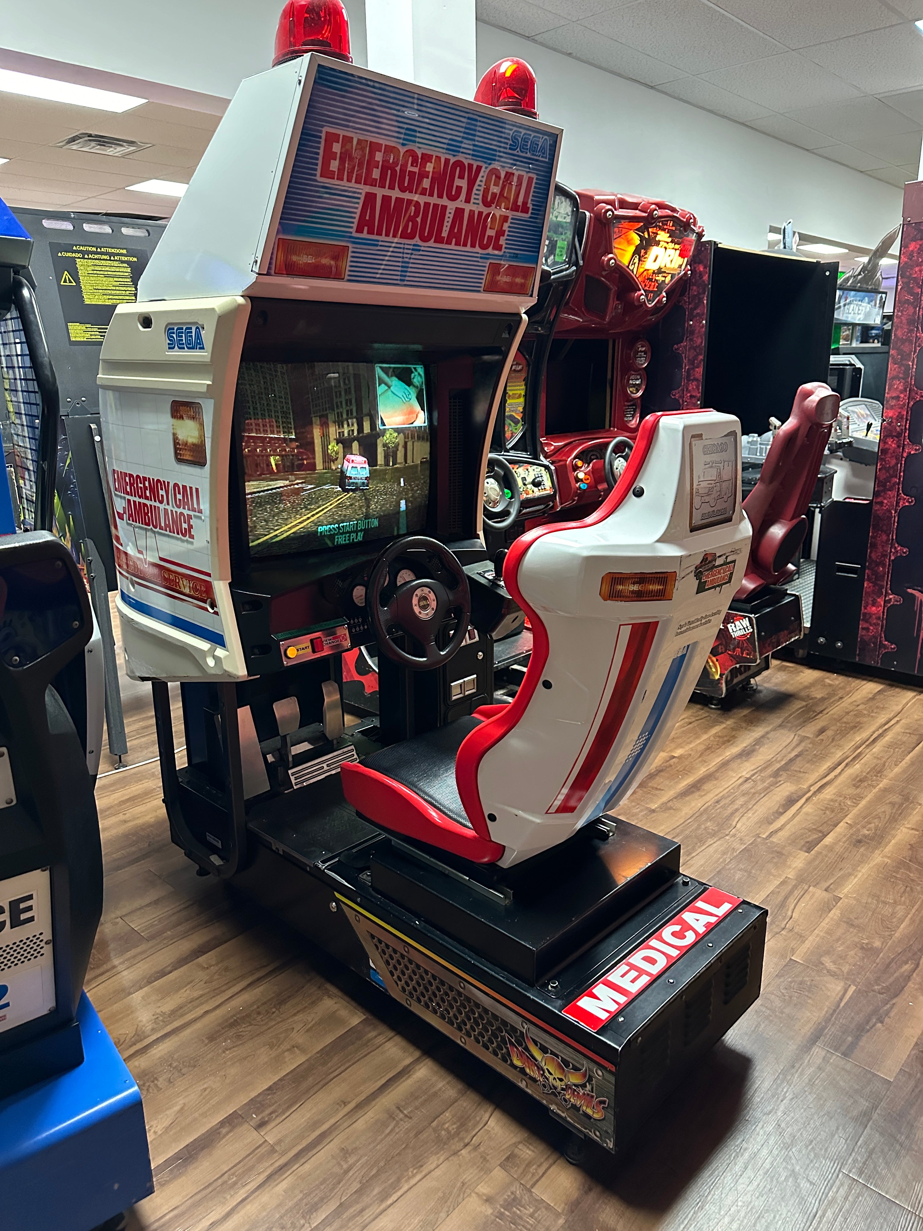 SEGA Emergency Call Ambulance Arcade Game