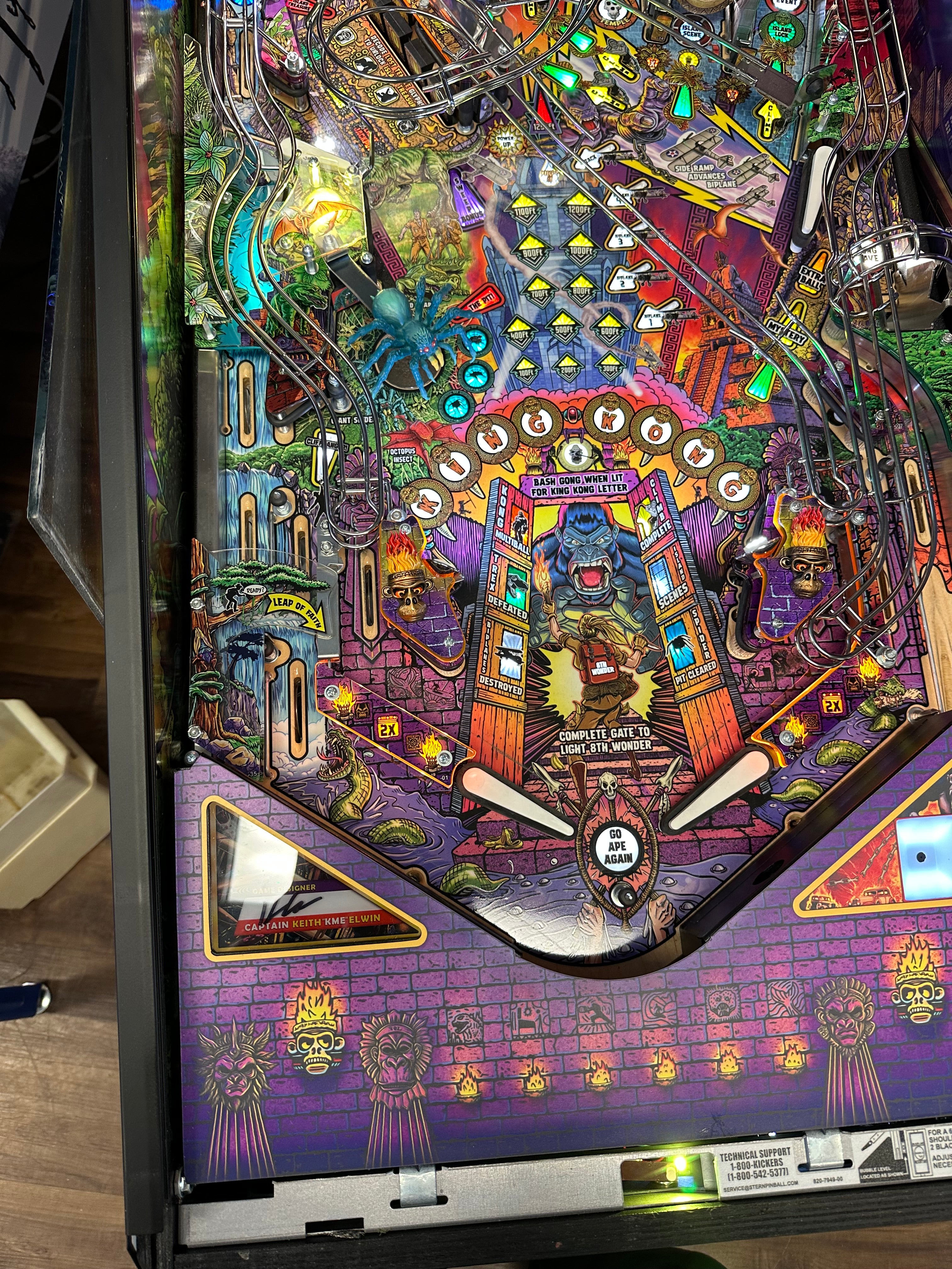 Stern Pinball LOADED King Kong: Myth of Terror Island Limited Edition Pinball Machine