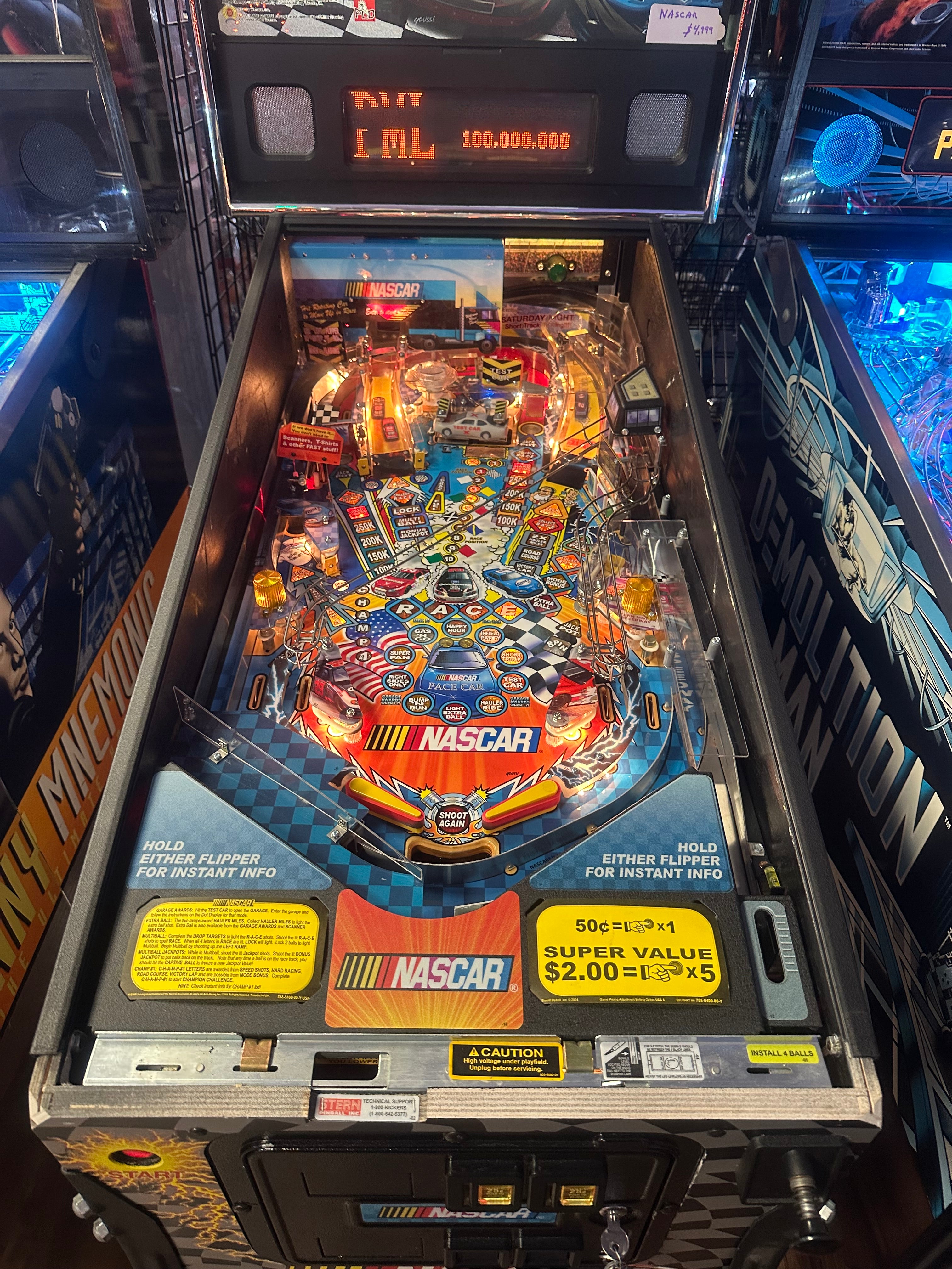 Stern Pinball NASCAR Pinball Machine