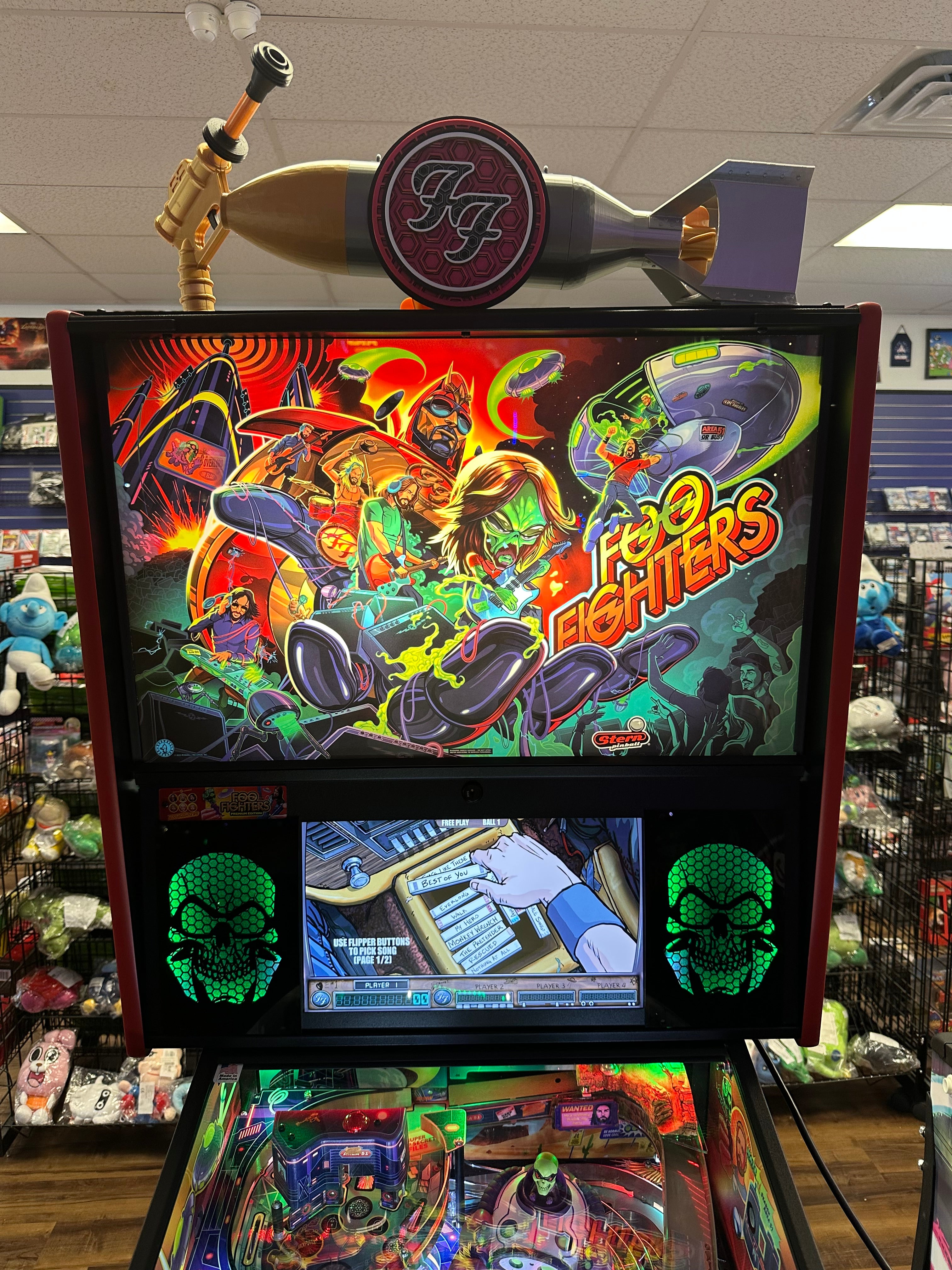 Stern Pinball LOADED Foo Fighters Premium Pinball Machine