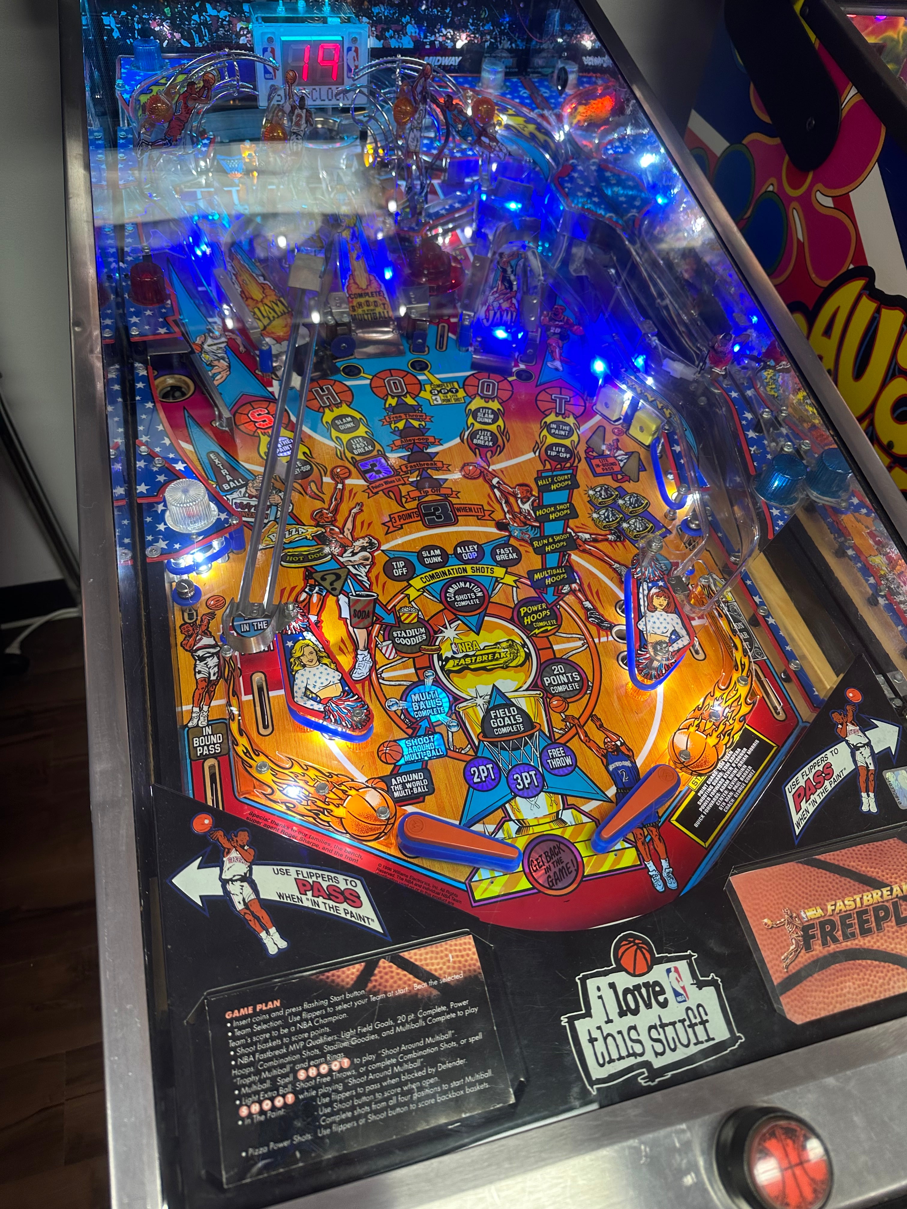Bally NBA Fastbreak Pinball Machine