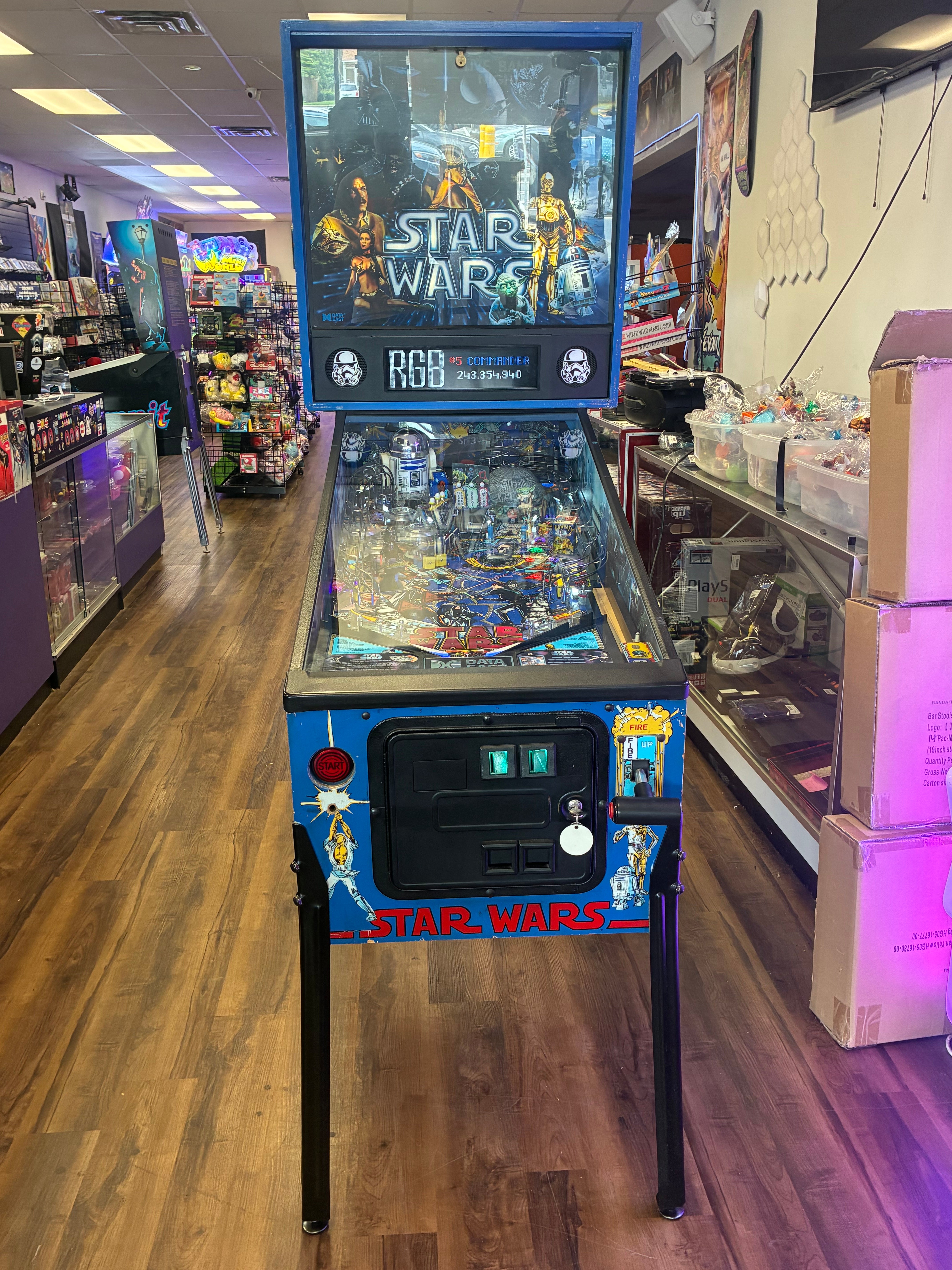 Data East LOADED Star Wars Pinball Machine