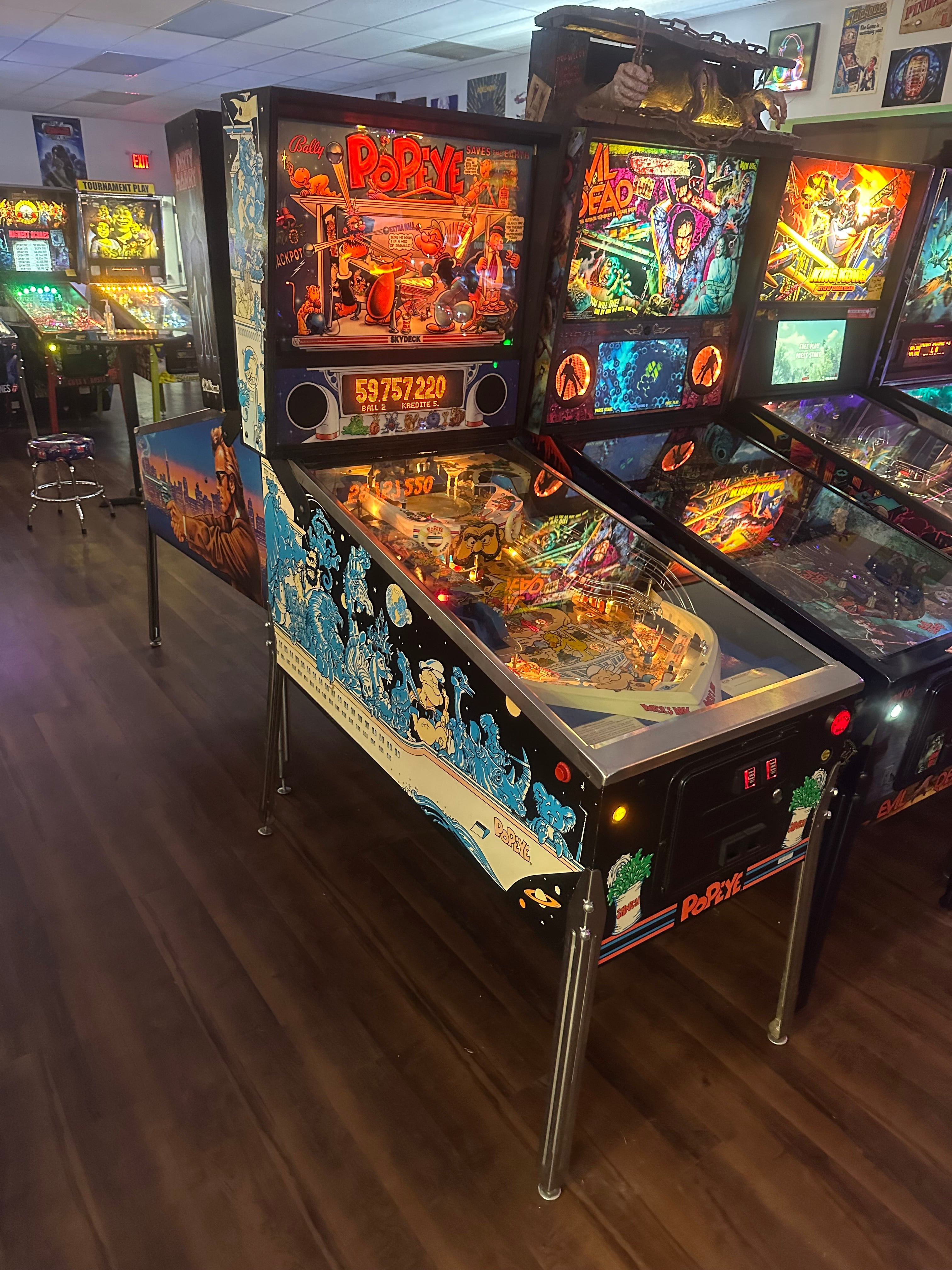 Bally Popeye Saves the Earth Pinball Machine