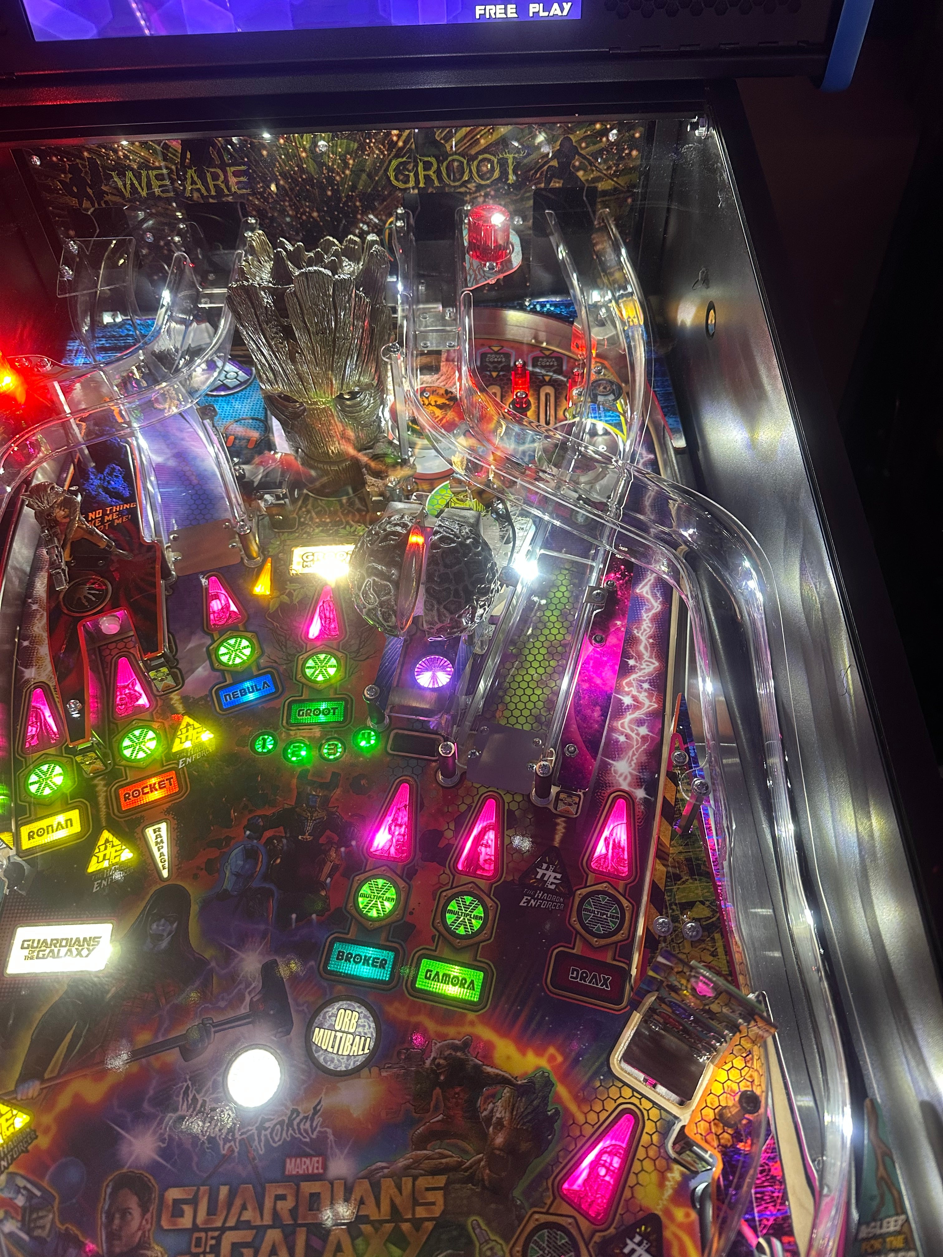 Stern Pinball Guardians of the Galaxy Pro Pinball Machine