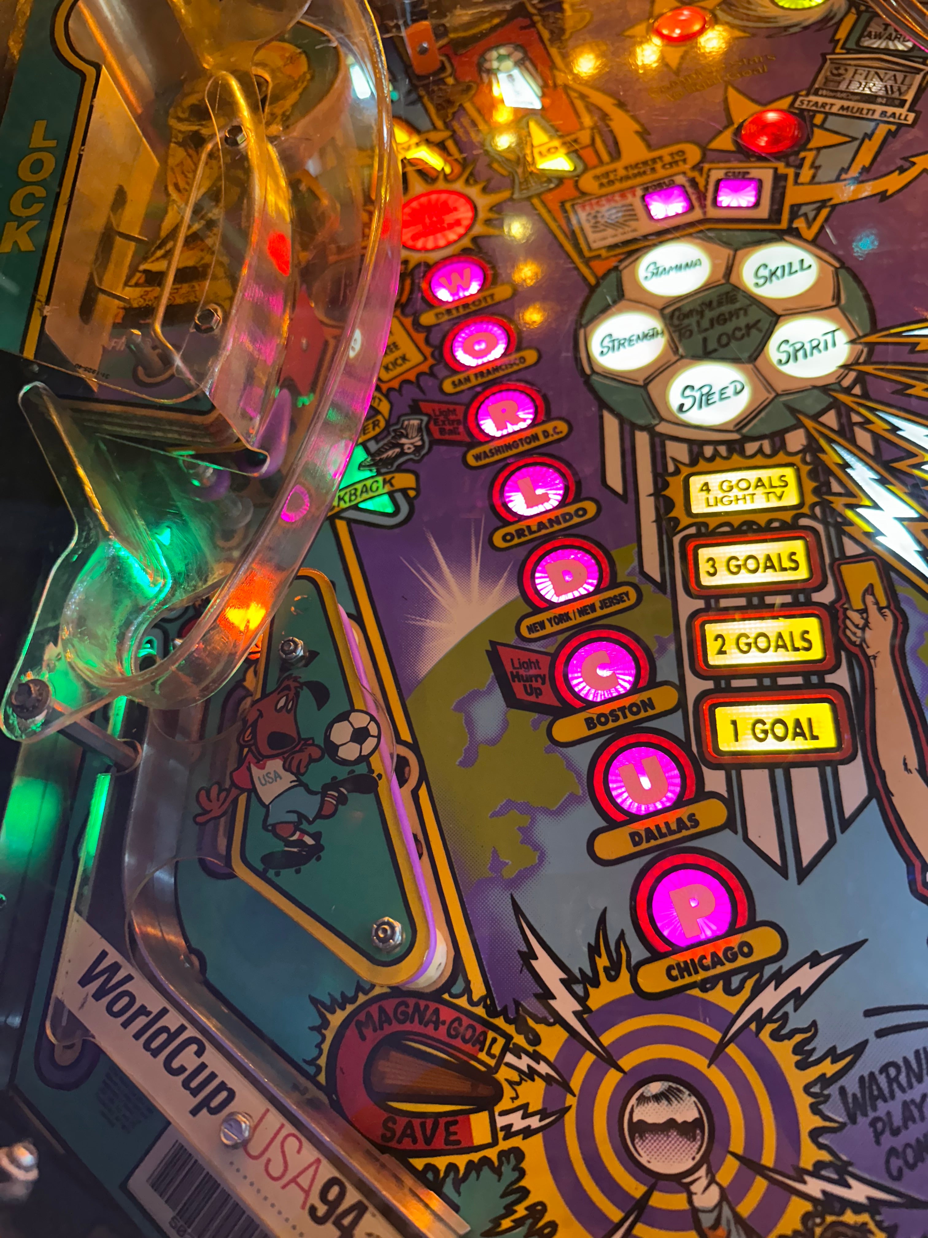 Bally World Cup Soccer Pinball Machine