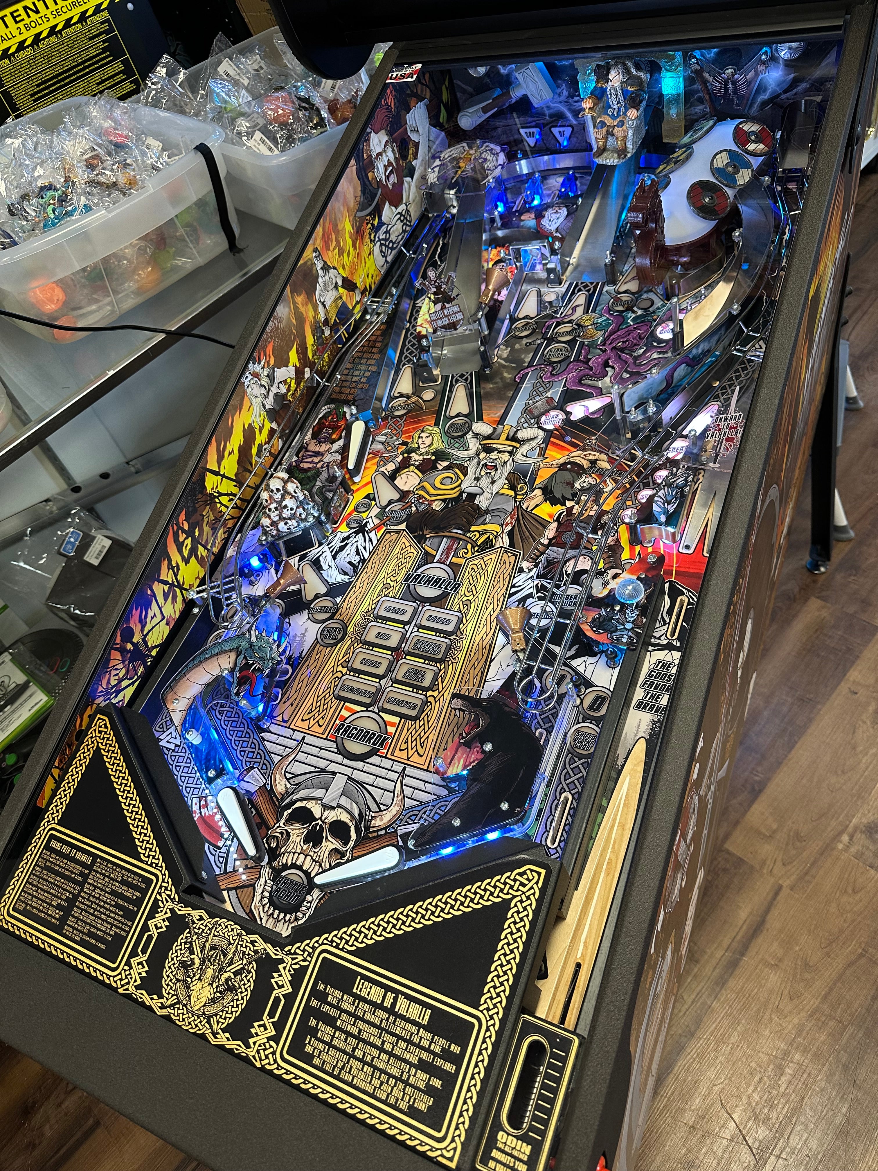 American Pinball Legends of Valhalla Classic Pinball Machine