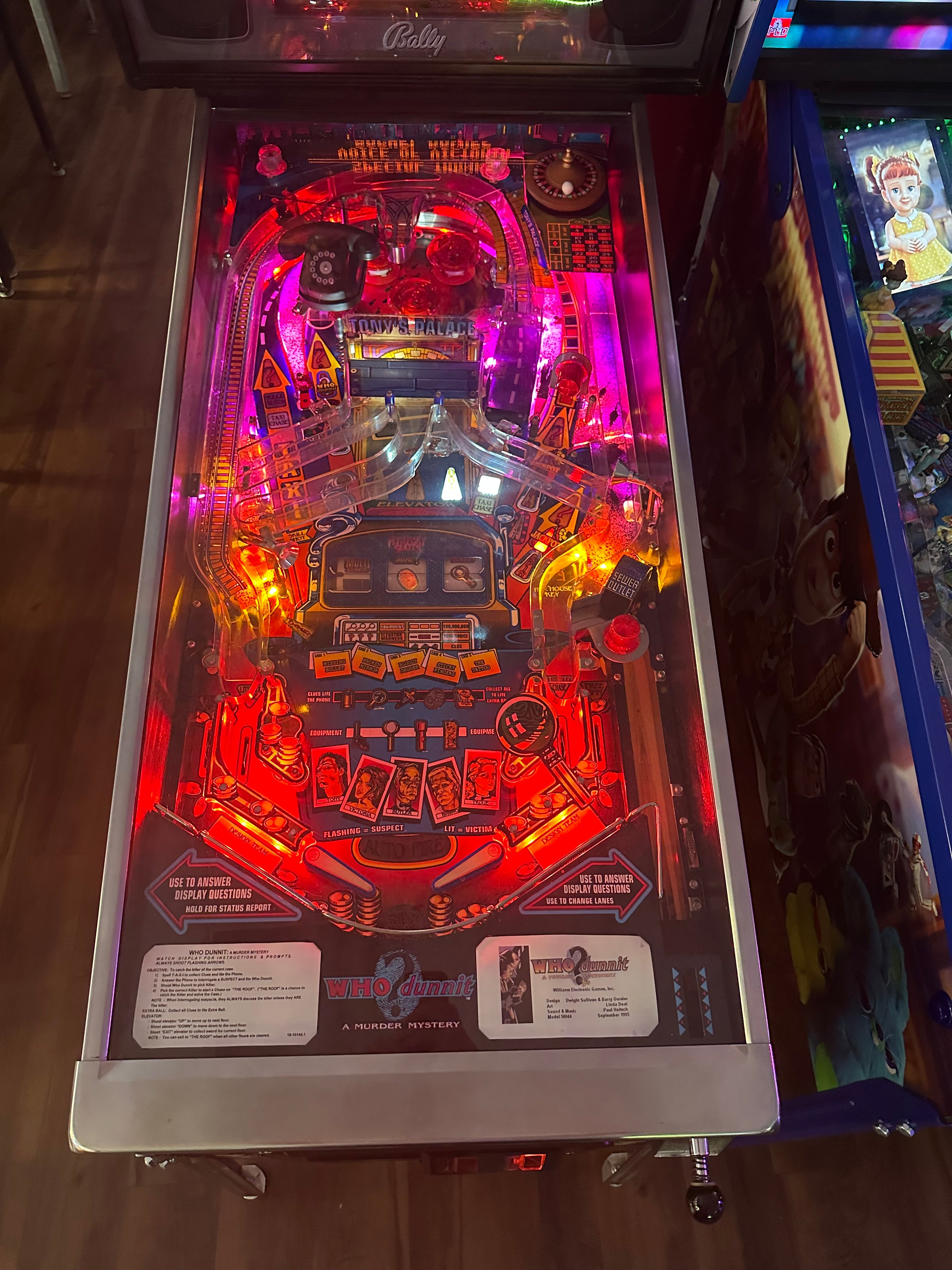 Bally Who Dunnit Pinball Machine