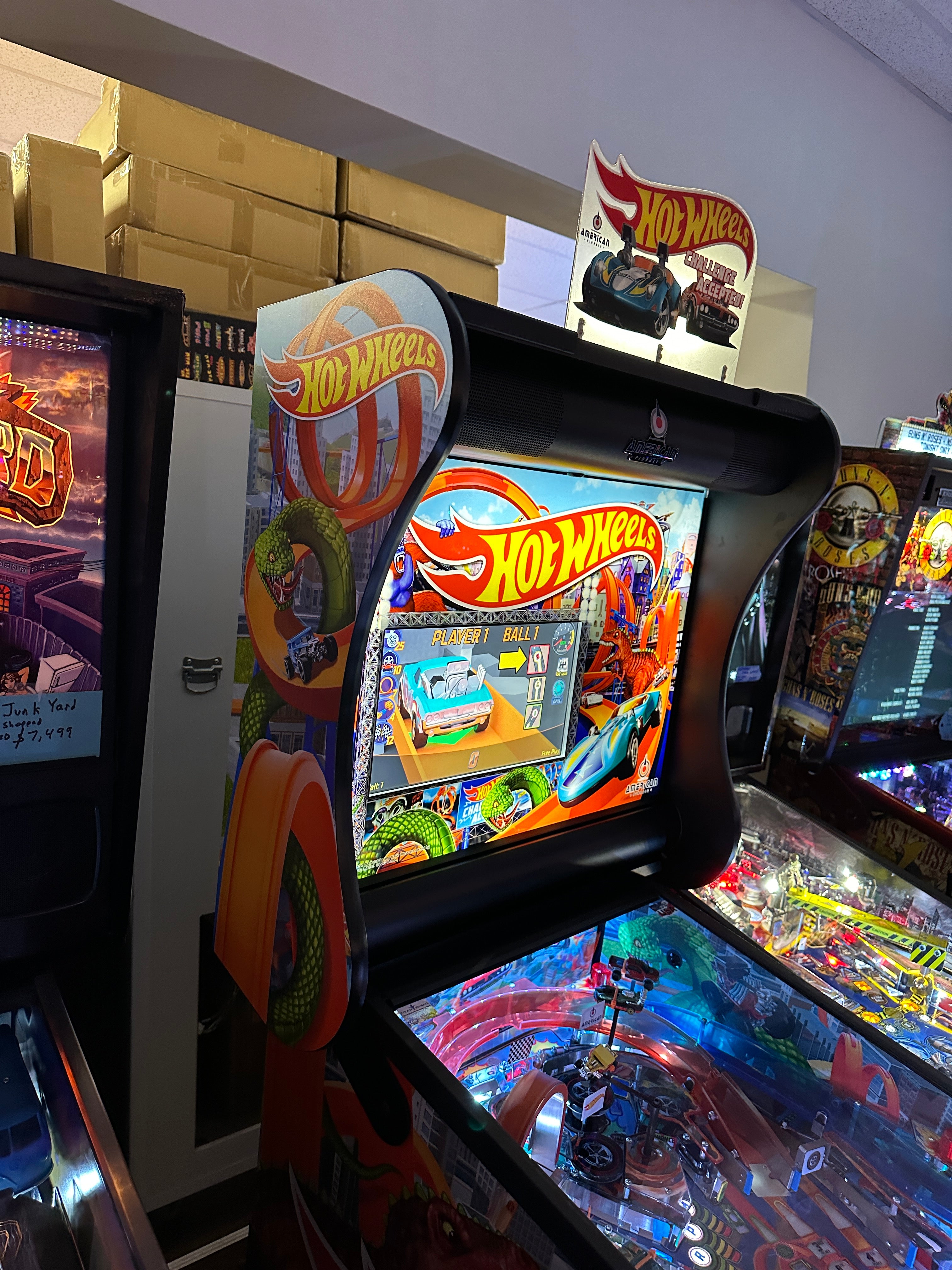 American Pinball Hot Wheels Deluxe Pinball Machine