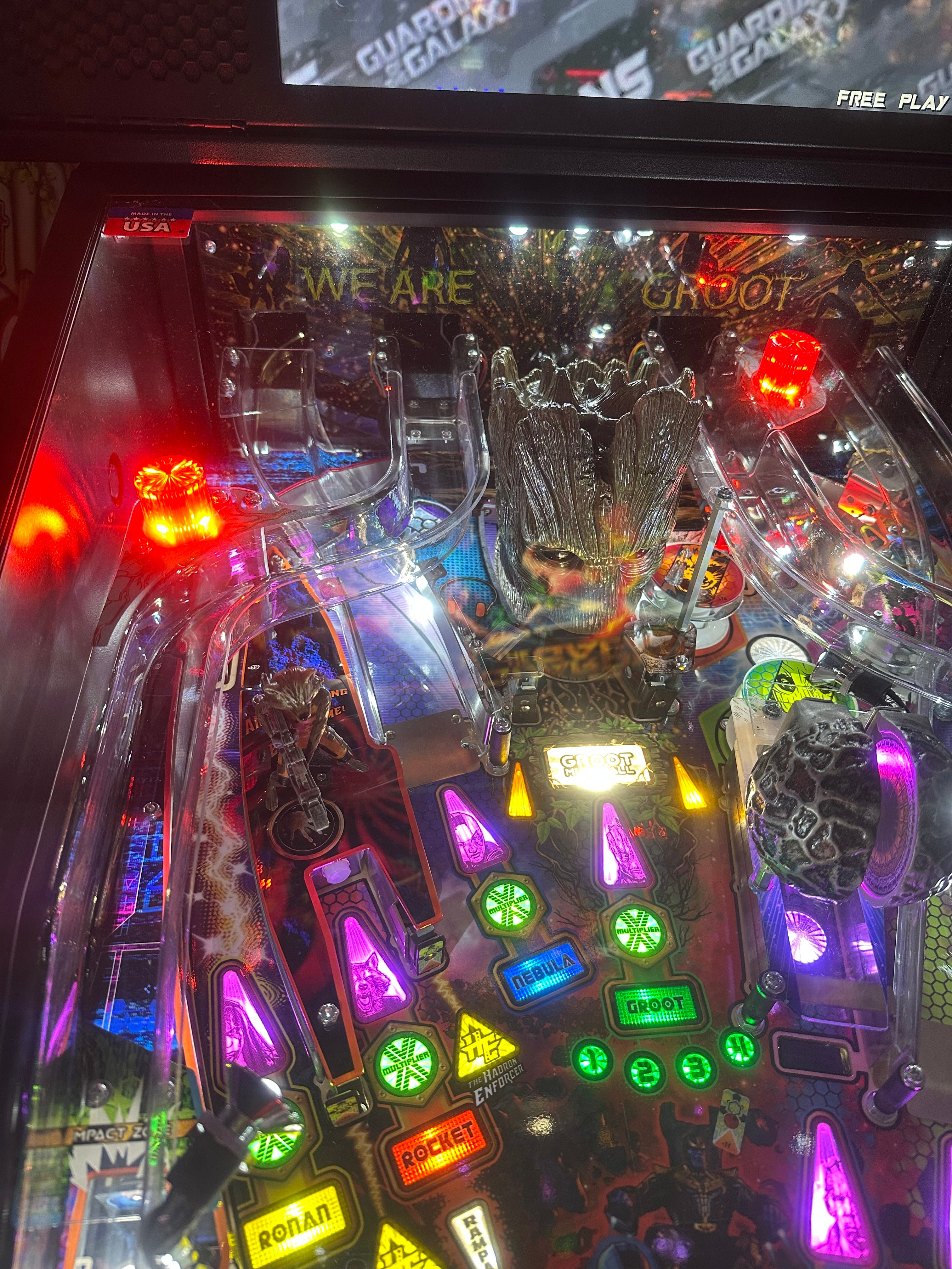 Stern Pinball Guardians of the Galaxy Pro Pinball Machine