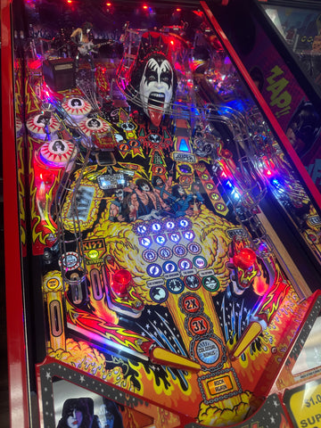 Image of Stern Pinball KISS Limited Edition Pinball Machine with Stern Topper
